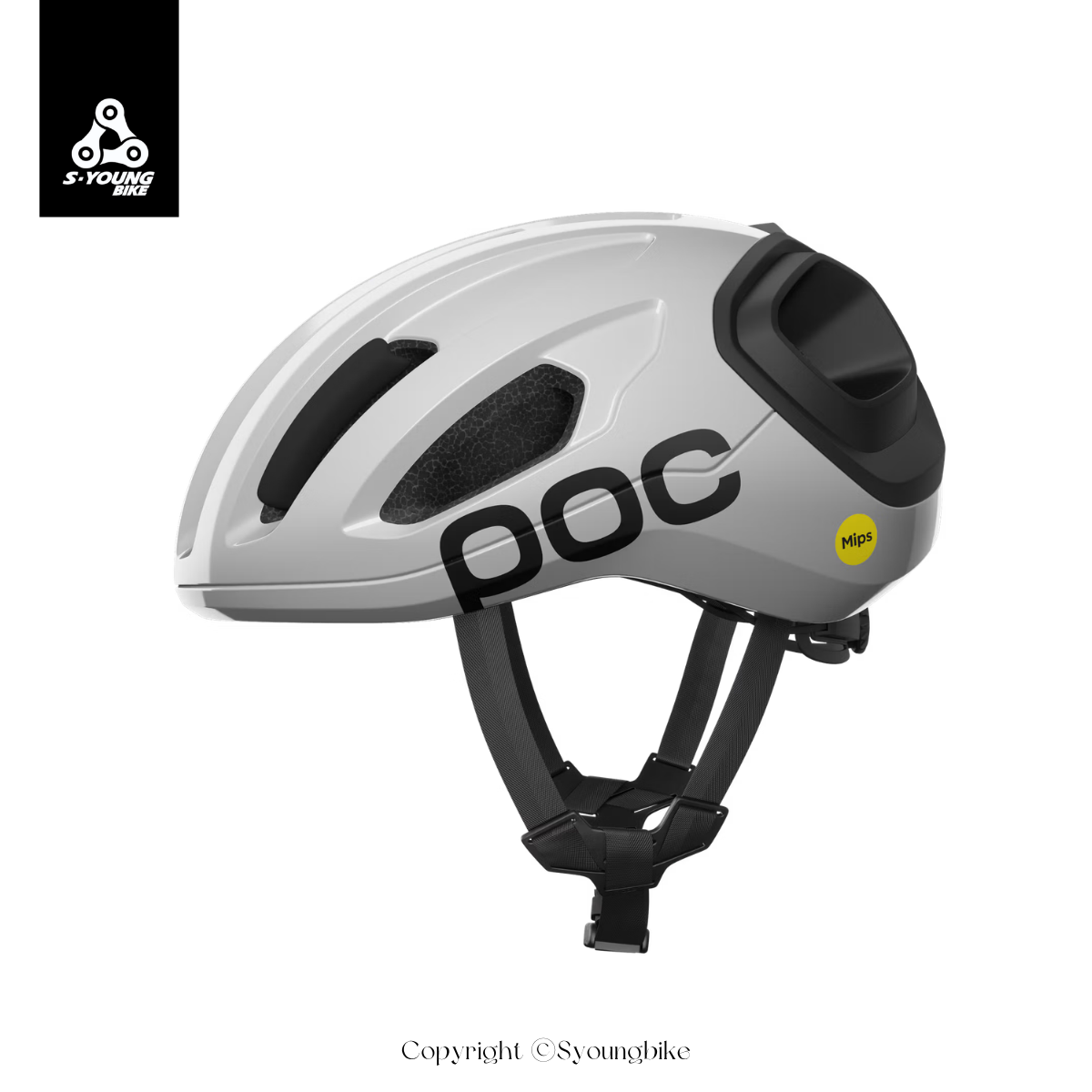 【POC】Amidal MIPS 公路車安全帽 / Hydrogen White/Uranium Black Matt