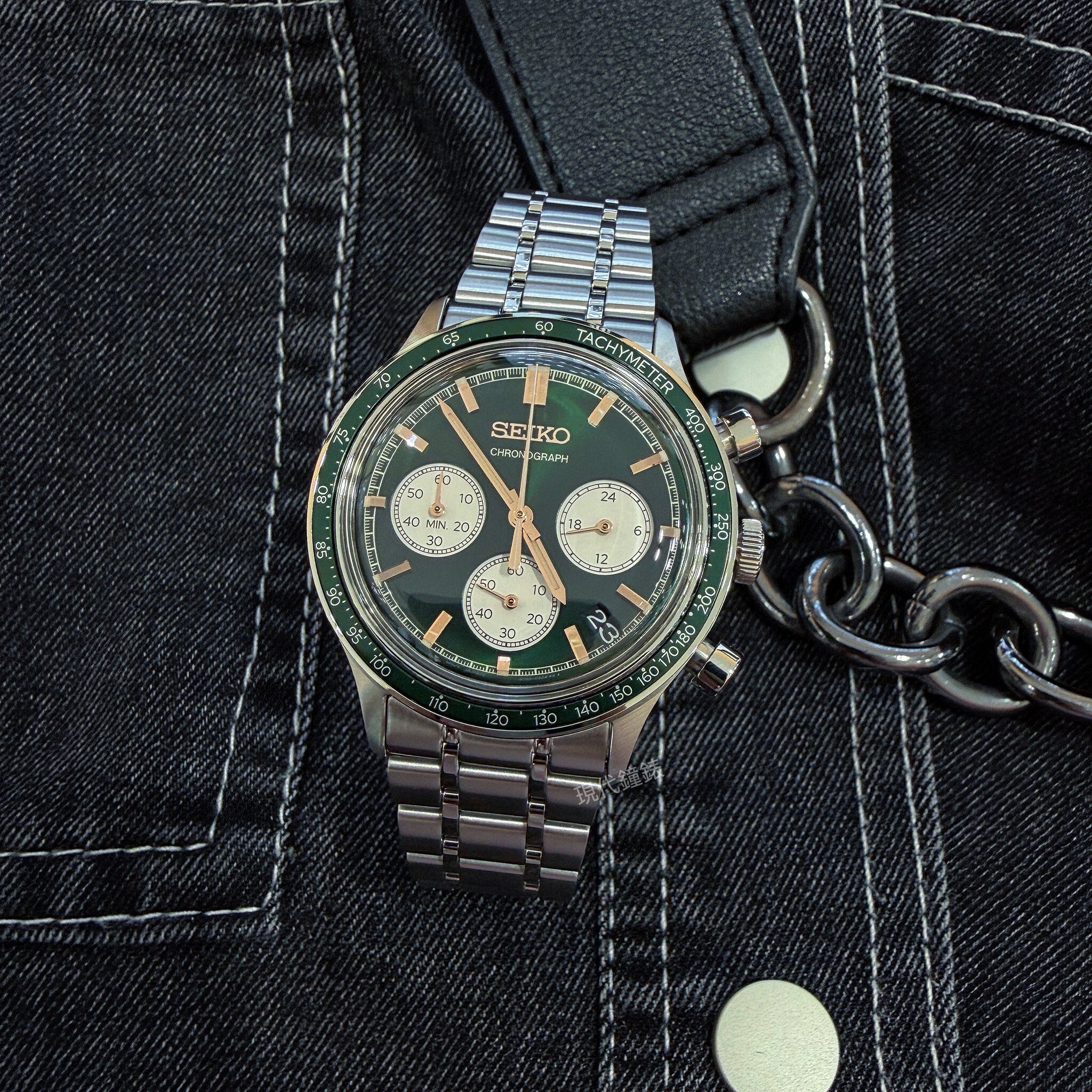 【SEIKO精工】CS系列 經典三眼計時男錶8T63-03P0G 38.7mm 現代鐘錶