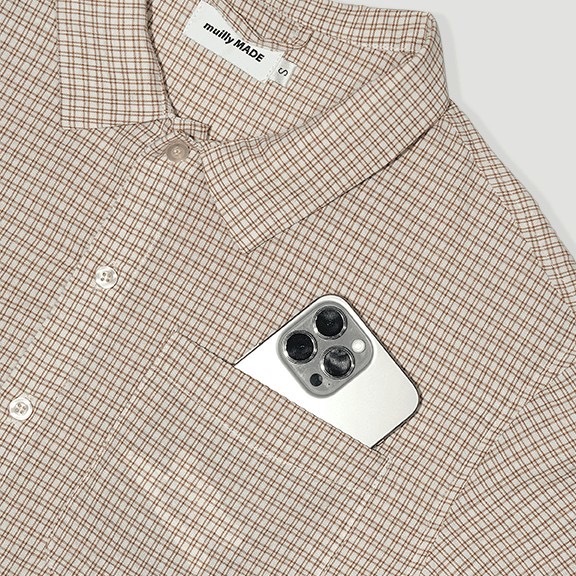 【車庫服飾】Muilly 泡泡紗格紋襯衫