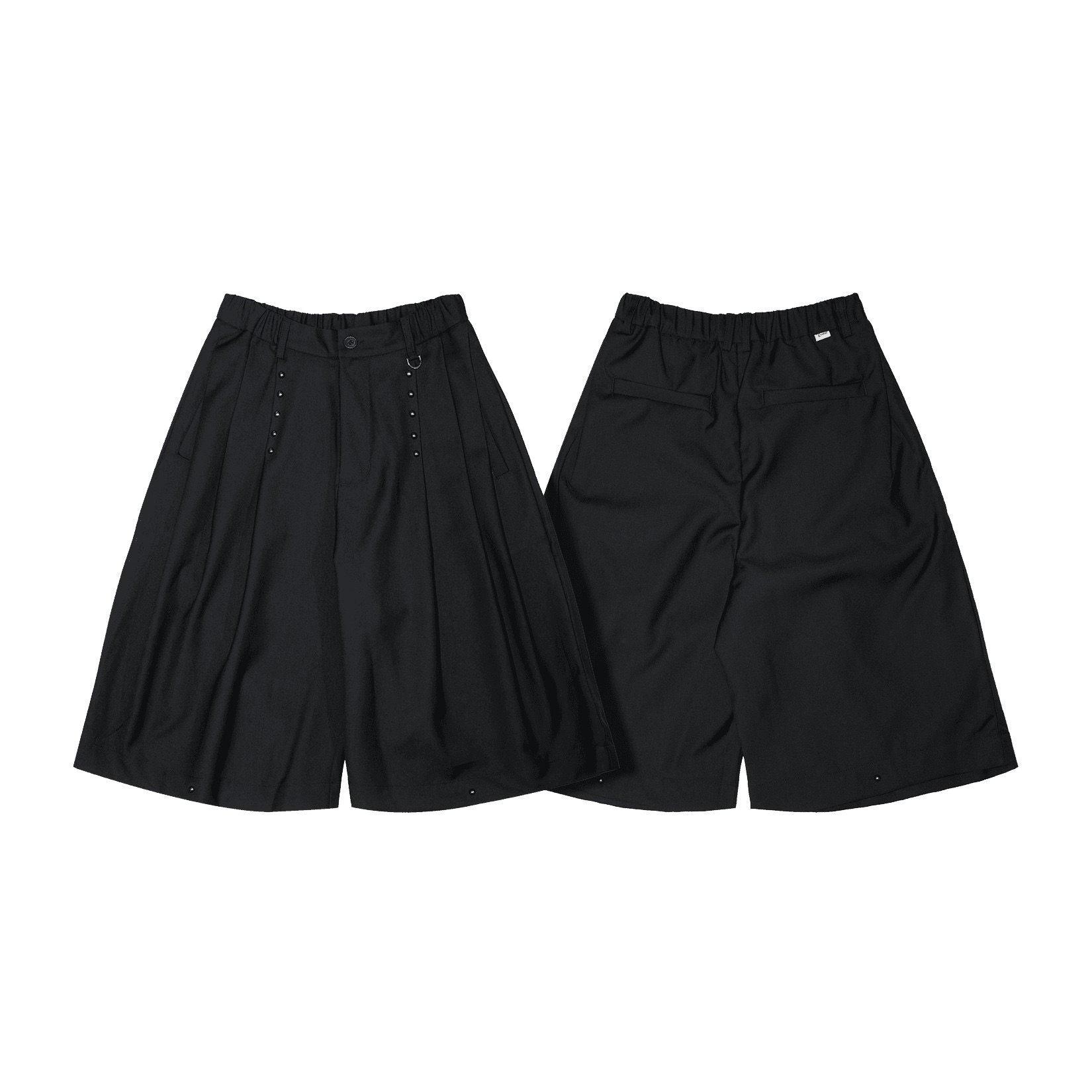 【車庫服飾】QUEST Rivet suit shorts鉚釘短褲