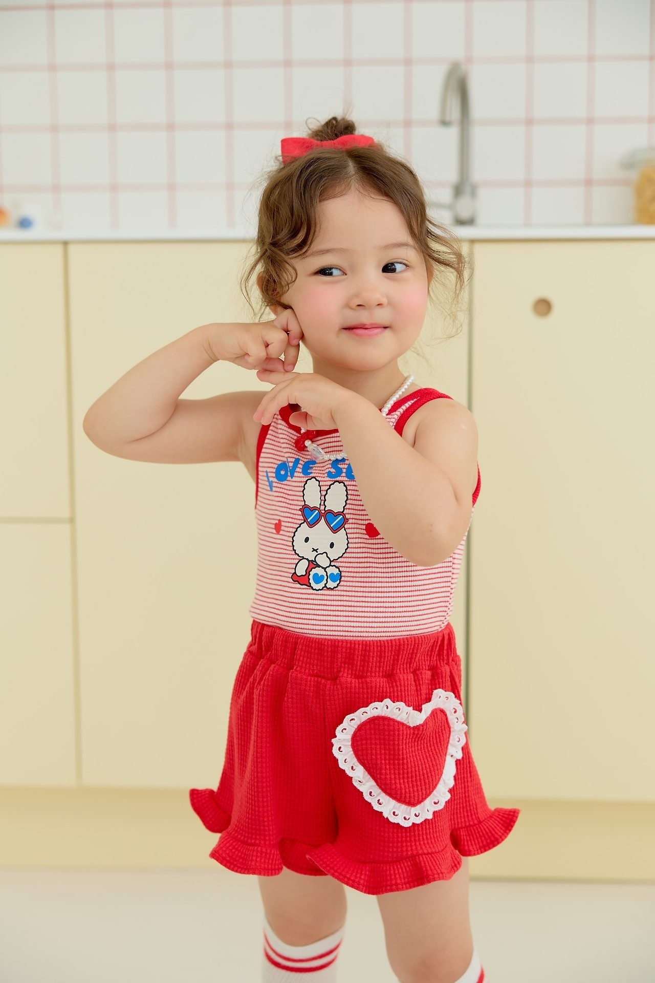 Sera Waffle Frill Shorts