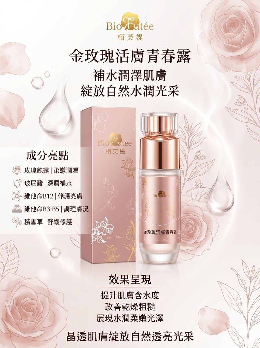 金玫瑰活膚青春露