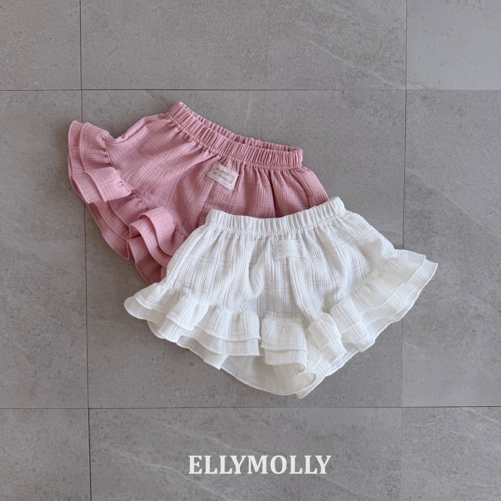 Ellymolly 荷葉滾邊短褲 / 2色