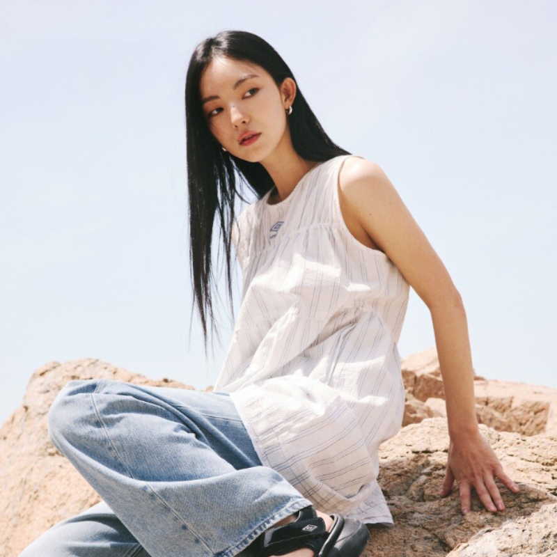【代購】UMBRO Cozycore Women's Seersucker Sleeveless Dress 泡泡紗無袖洋裝 女款夏日連身裙