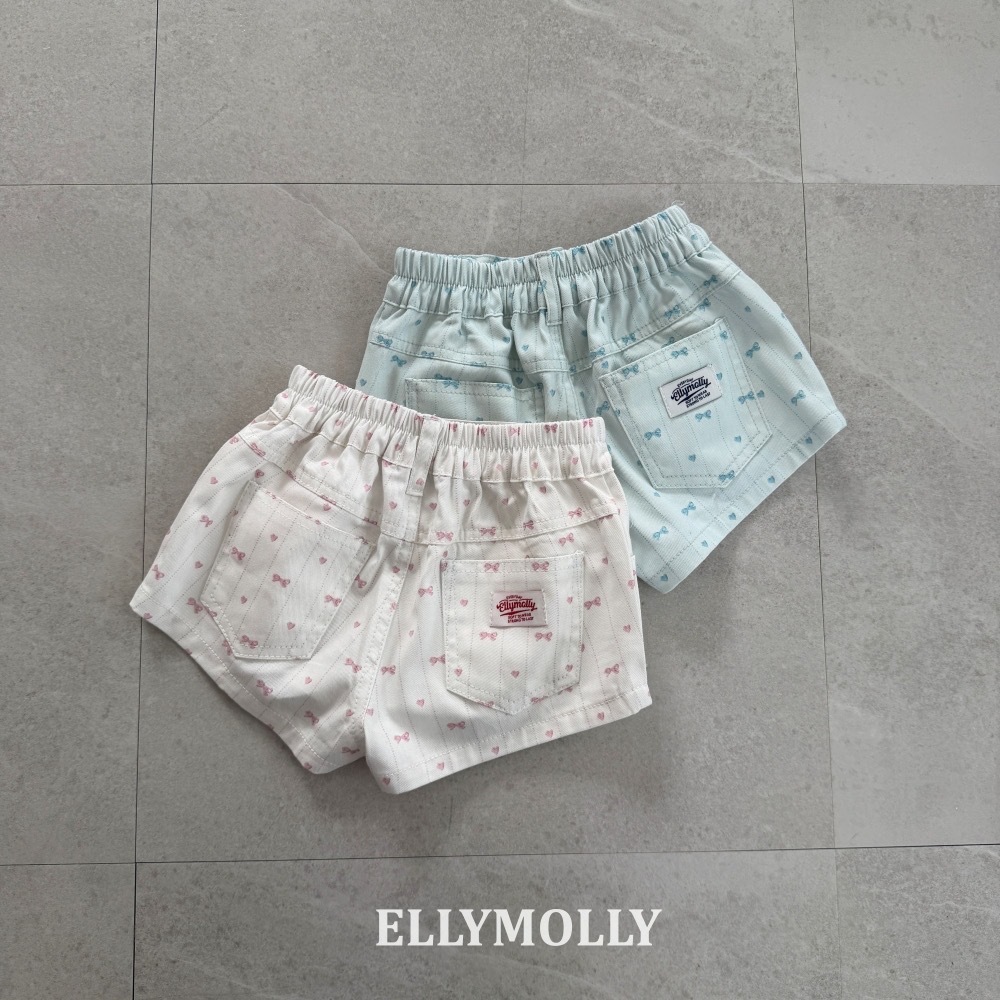 Ellymolly 緞帶蝴蝶結短褲 / 2色