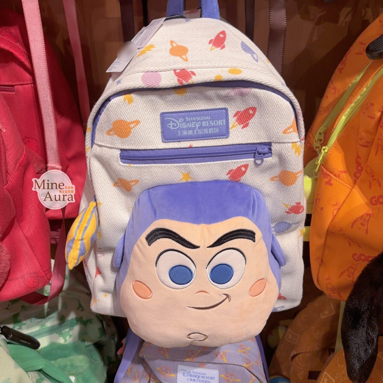 巴斯光年 Buzz Lightyear 絨毛大頭 造型 後背包 玩具總動員 Toy Story -上海迪士尼樂園