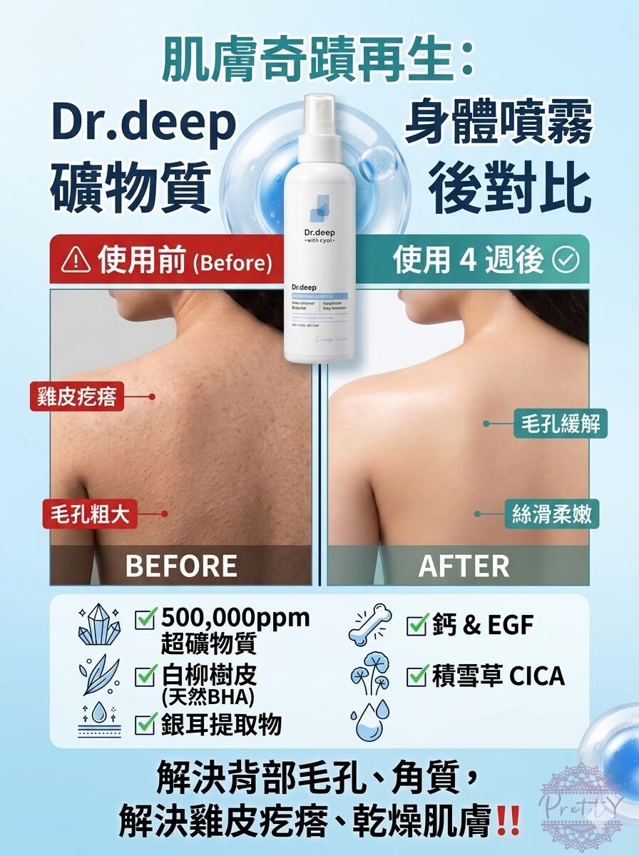 UC77 Dr.deep 礦物質身體噴霧 200ml EXP28.09 MADE IN KOREA