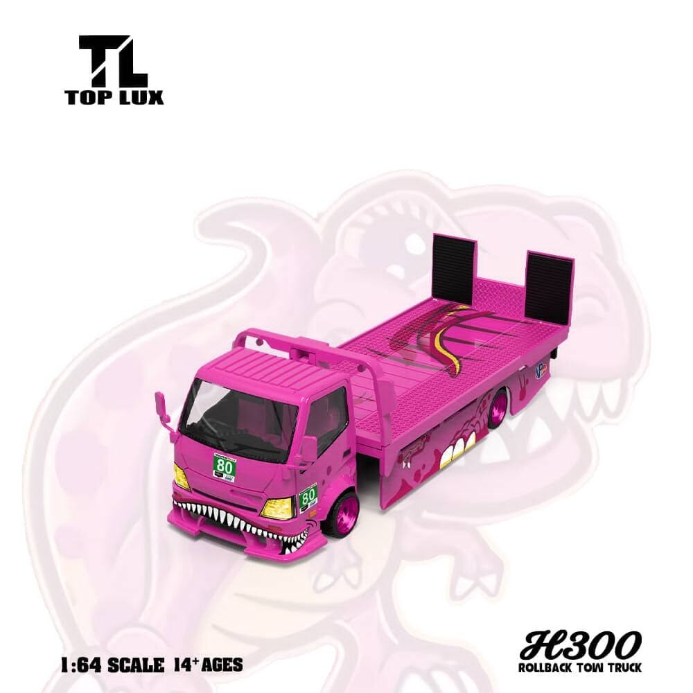 預訂:1/64 Top Lux x Star Race Hino 300 Tyrannosaurus Pink #80 (TL647226 )