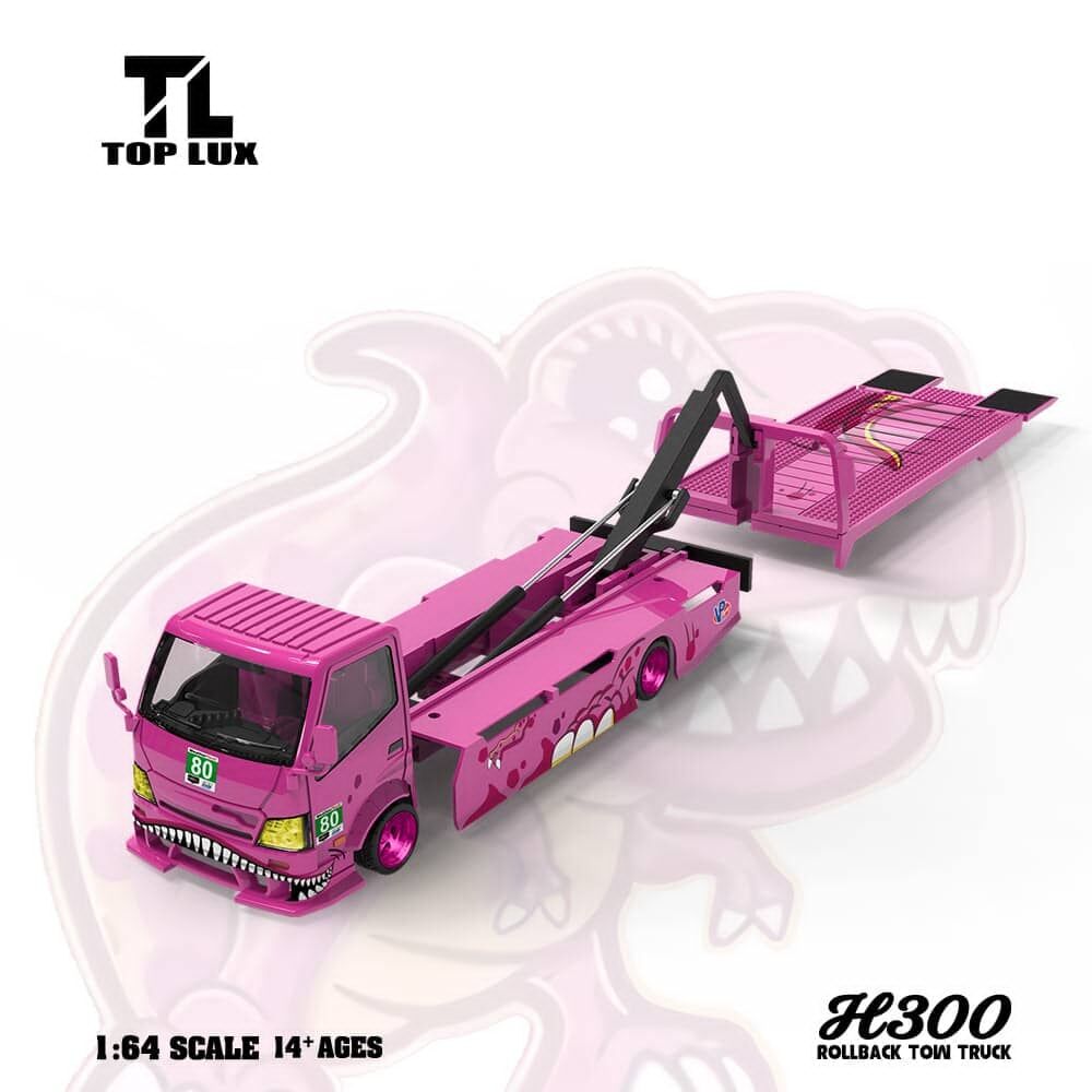 預訂:1/64 Top Lux x Star Race Hino 300 Tyrannosaurus Pink #80 (TL647226 )