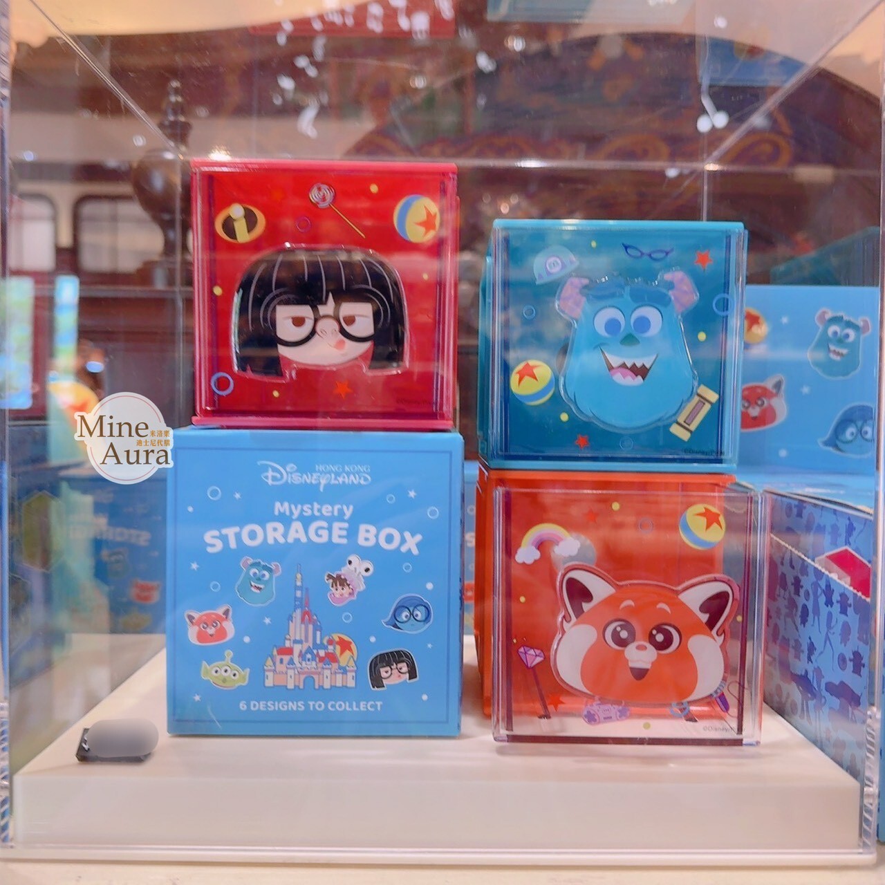 皮克斯 Pixar 玩轉夏日系列 迷你 桌上 收納盒 擺飾品 盲選盒 盲盒 -香港迪士尼樂園
