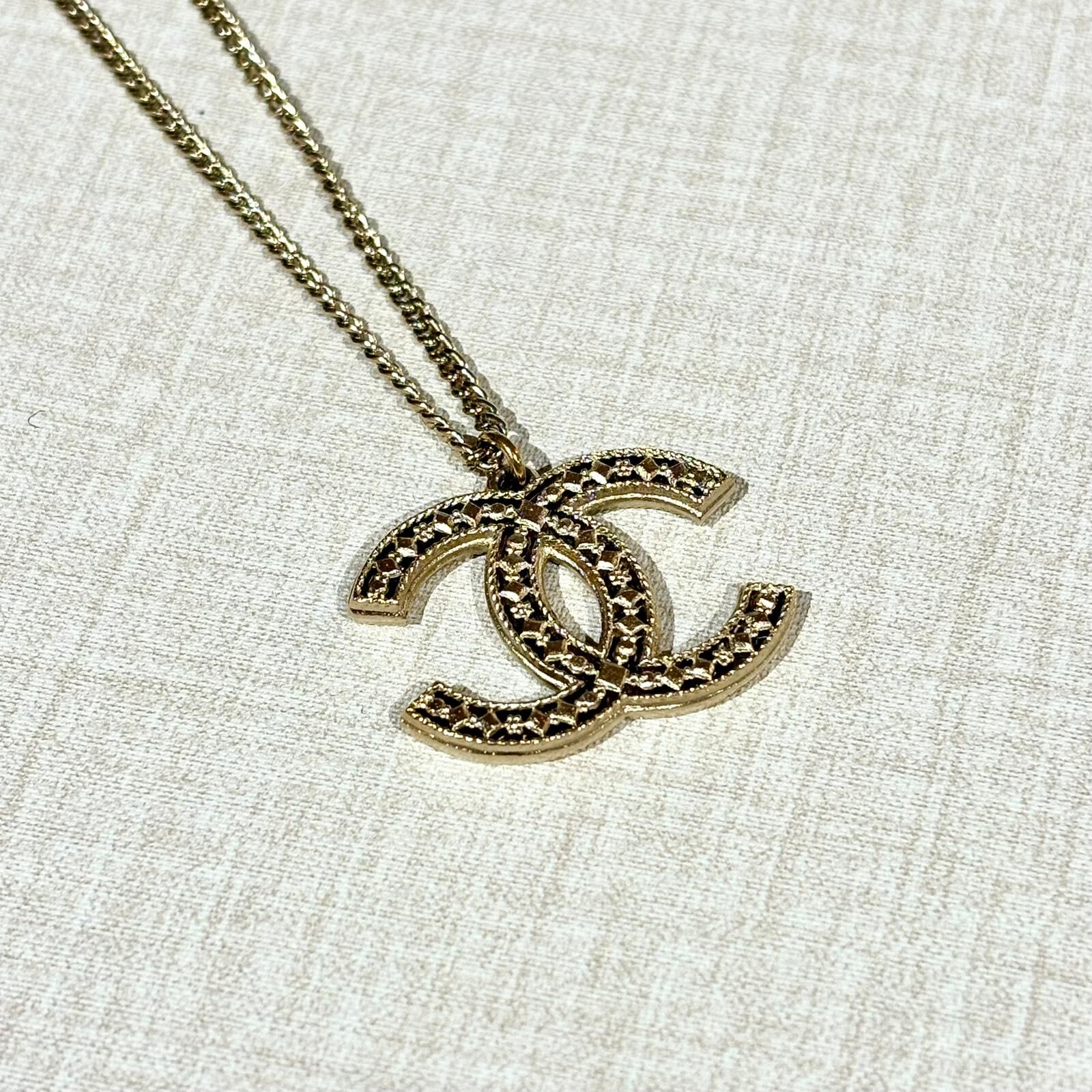 98%NEW二手CHANEL NECKLACE 復古金屬頸鏈 METAL GOLD #香奈兒項鏈 #香榭站正品