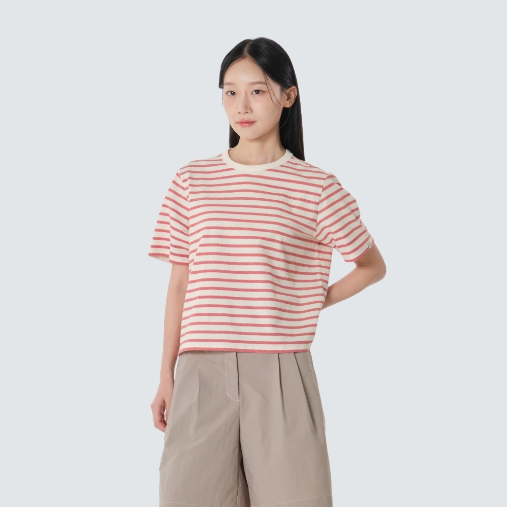 【代購/朴圭瑛同款】 韓國限定 Snow Peak Sorona 科技條紋短袖 T 恤 S26MWF-TS69