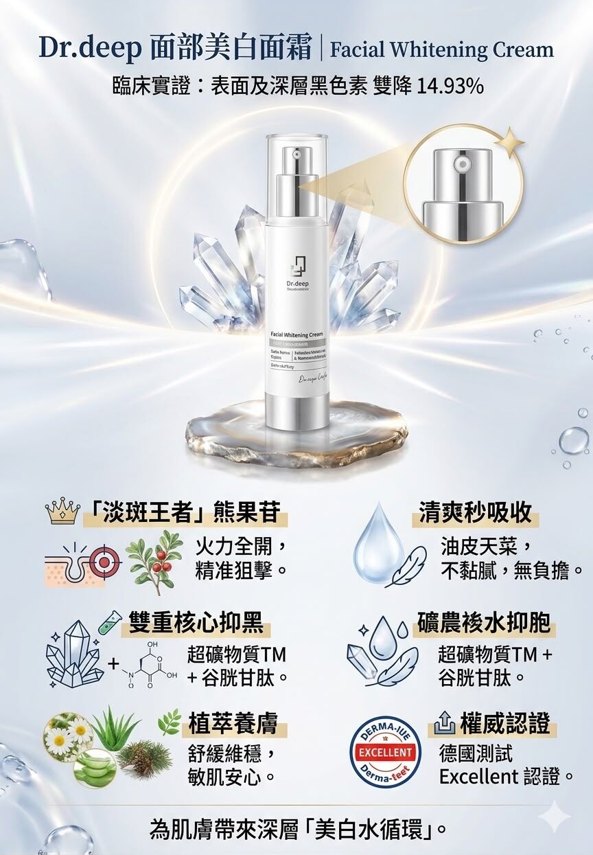 UC81 ✨Dr.deep 新版面部美白面霜 50ml EXP28.06. Made in korea