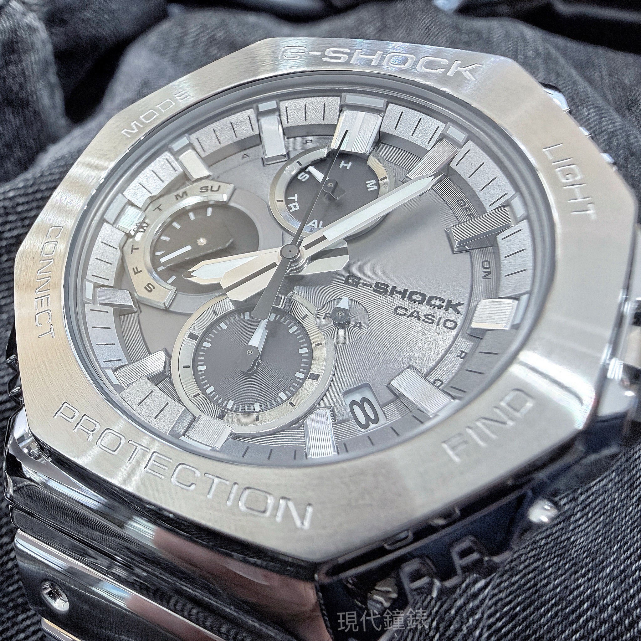【G-SHOCK】太陽能藍芽計時不鏽鋼腕錶 GMC-B2100ADS-1A  46.3mm 現代鐘錶
