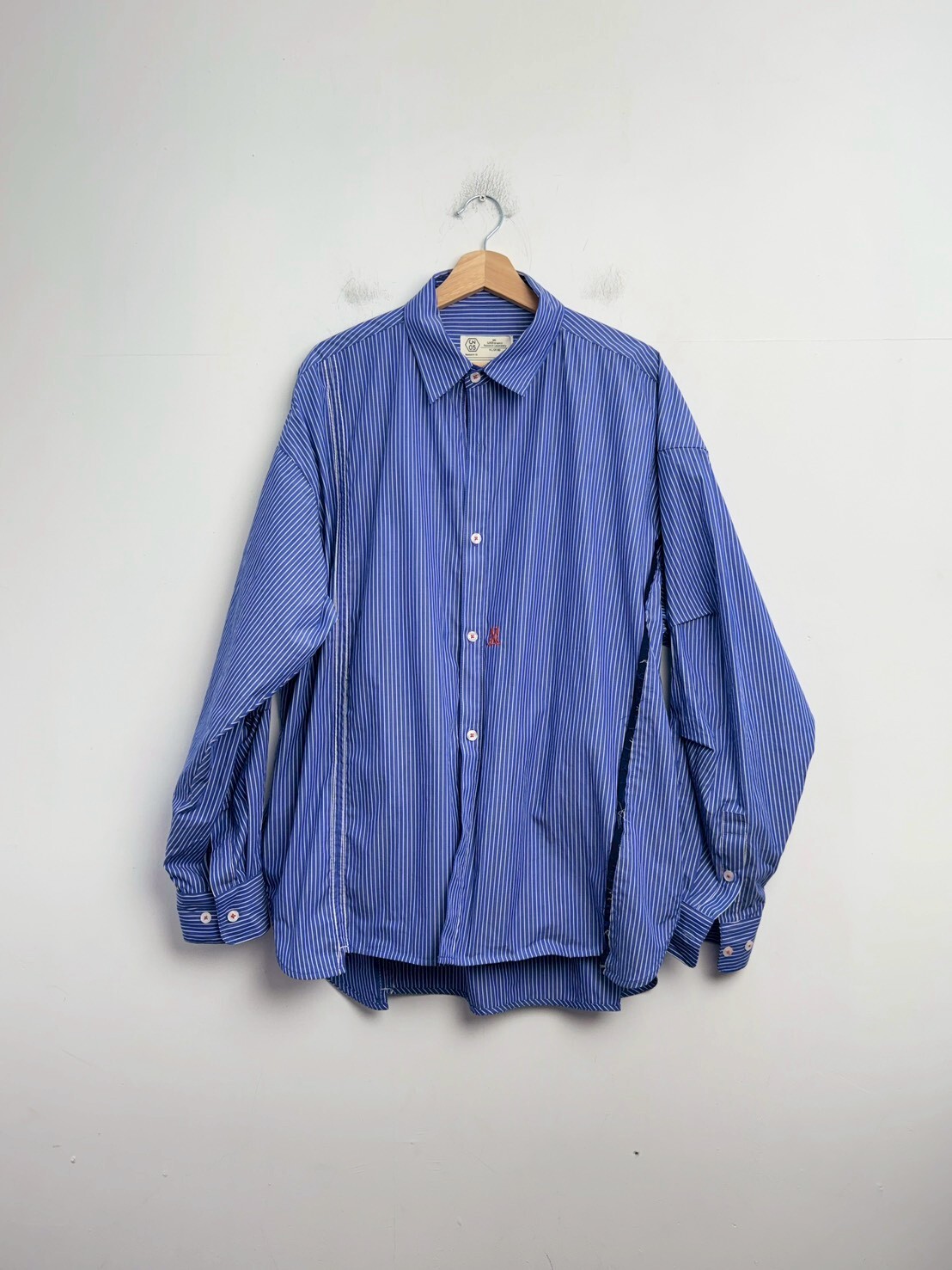 Wall of Sound 6:21/“THE GARDEN” ORGANISM BIG SHIRT (D.STRIPE) SIZE L