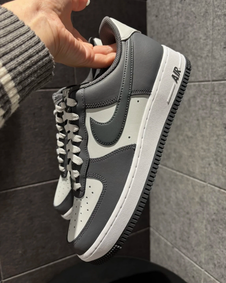 【預訂】NIKE AIR FORCE 1 07 深中灰拼色-MEN
