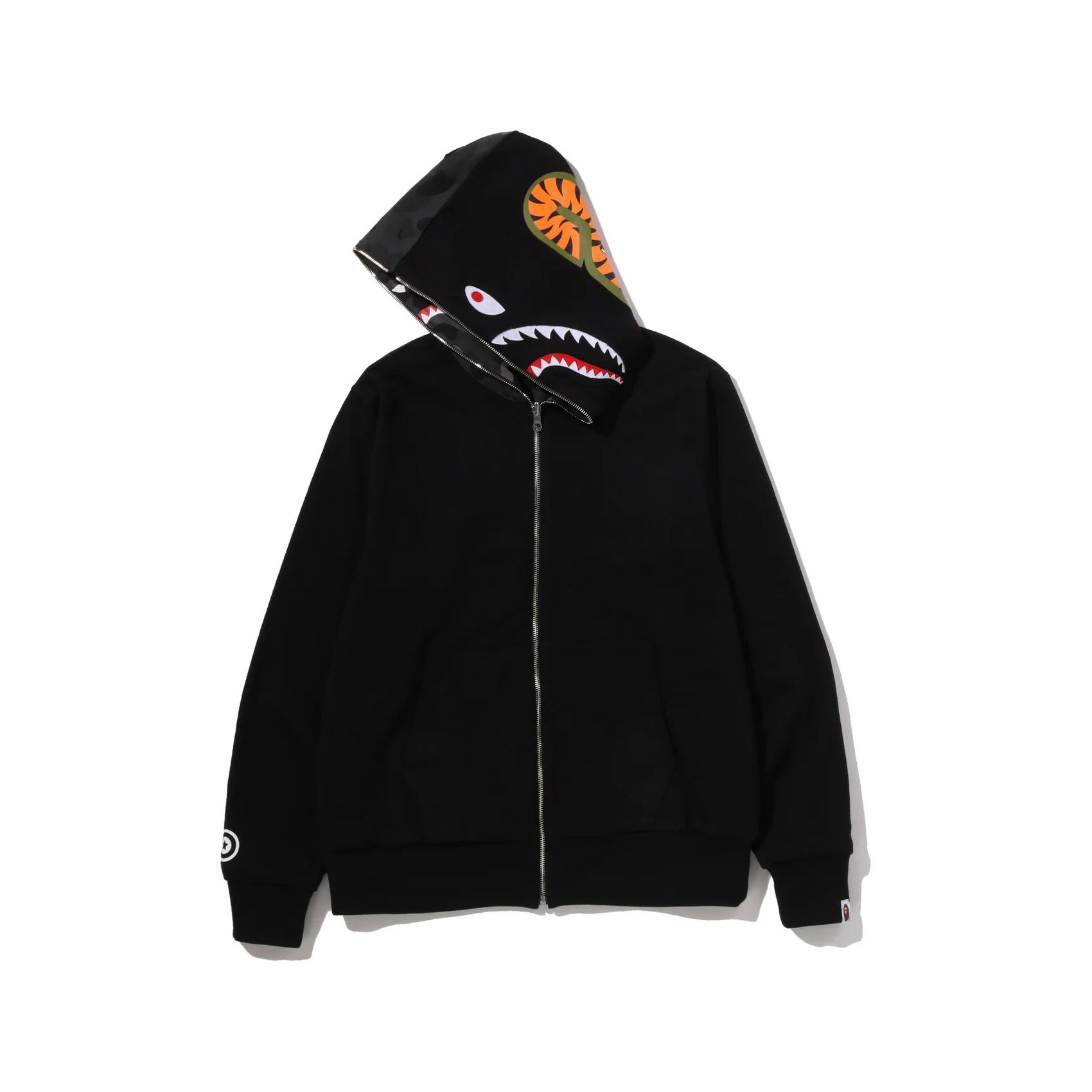 -(B08)-A BATHING APE COLOR CAMO REVERSIBLE SHARK FULL ZIP HOODIE SWEATSHIRT BAPE 2026 雙面迷彩鯊魚外套 黑/藍/紫/紅