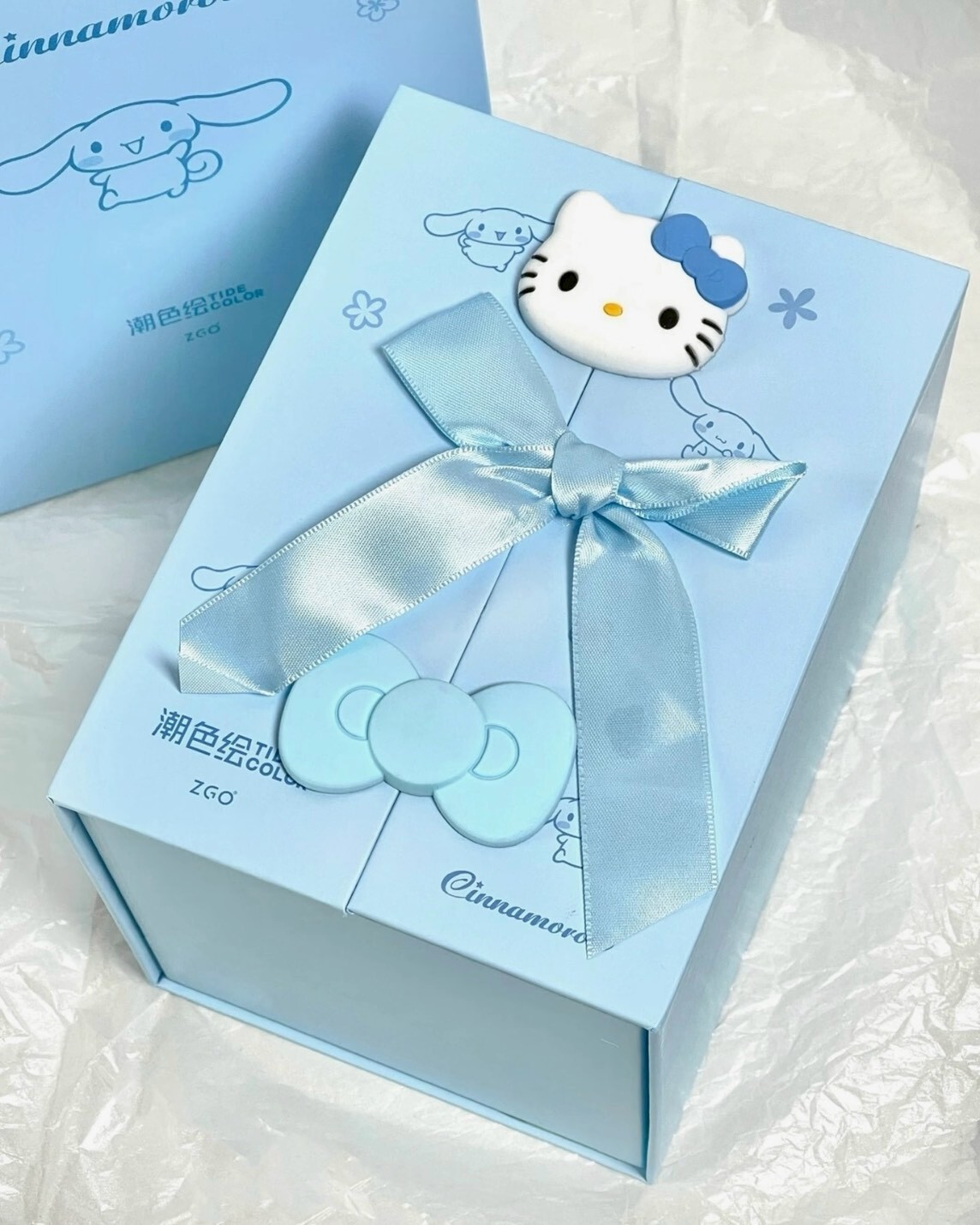 <正版授權>tidecolor x SANRIO 大耳狗 聯名 純銀 項鍊 耳朵可動 禮盒 娃娃