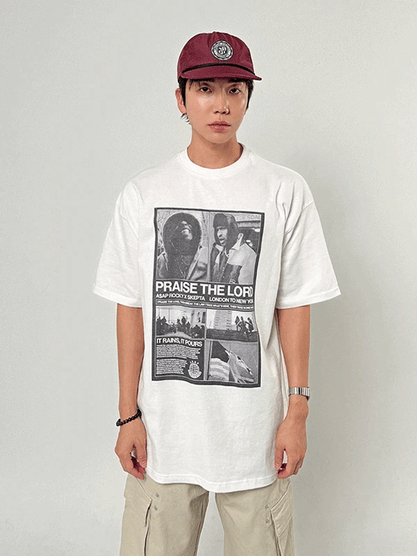 Photo Print Short-Sleeve T-Shirt