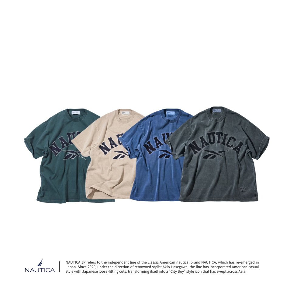 "代購" Reebok×NAUTICA 限定 聯名Logo 短T 水洗 刺繡