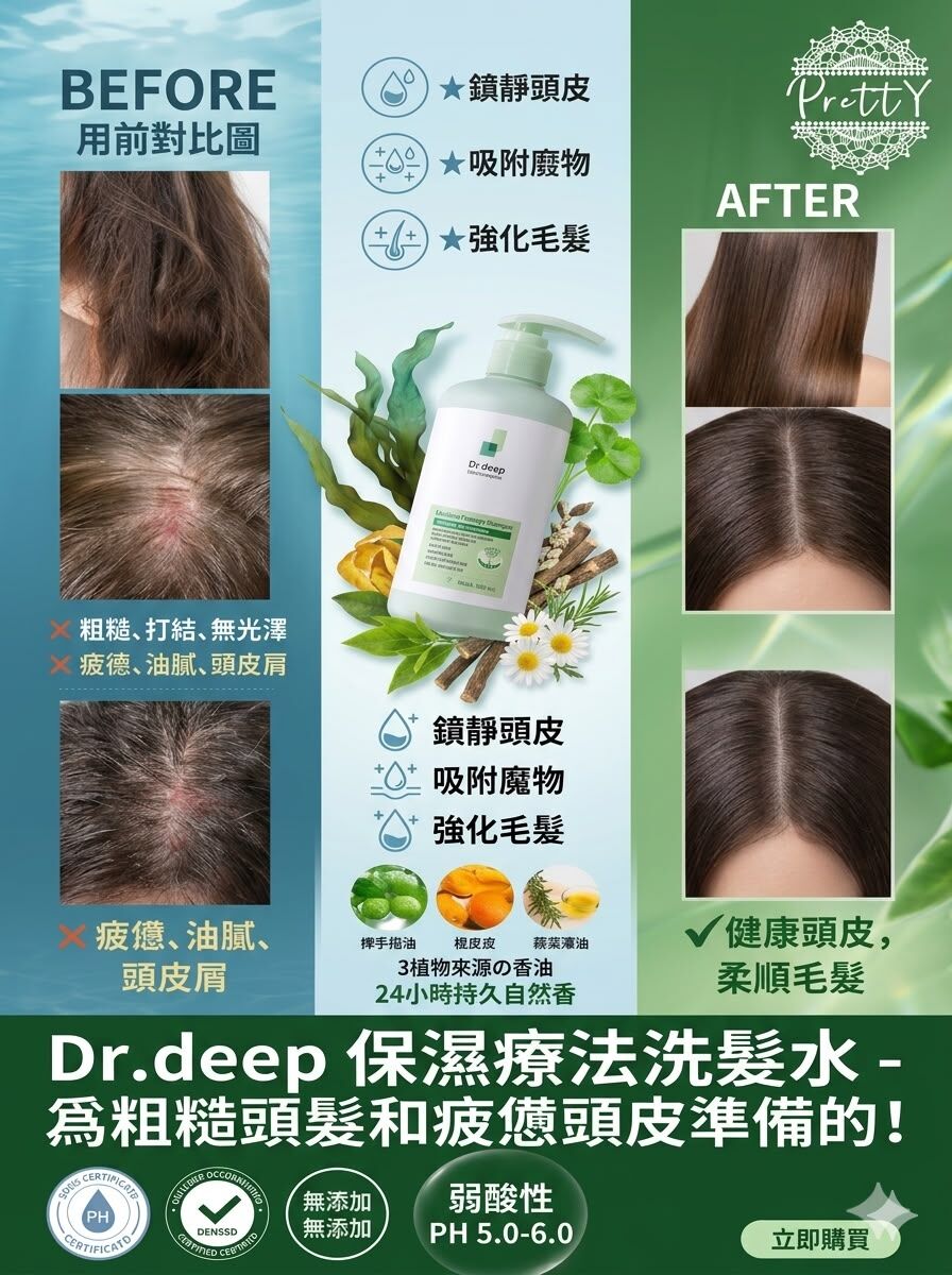 (限量4件)UC84  Dr.deep 💧保濕療法洗髮水