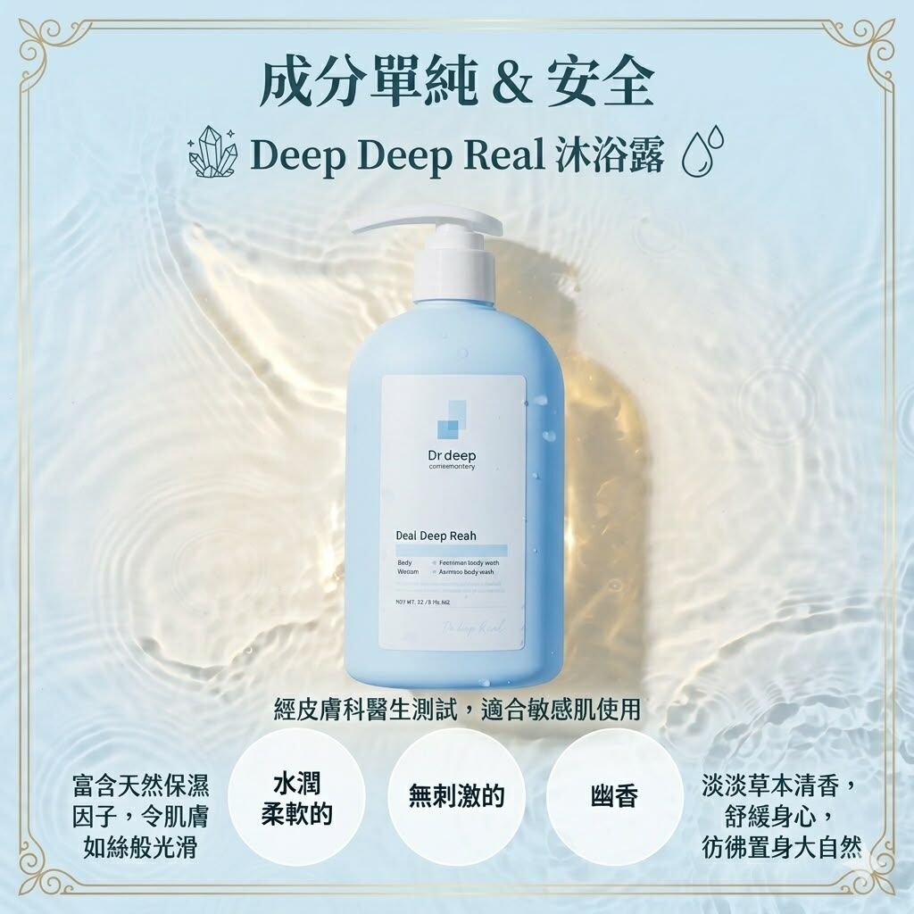 UC86 Dr.deep 💧保濕礦物質沐浴露300ml EXP: 29.03