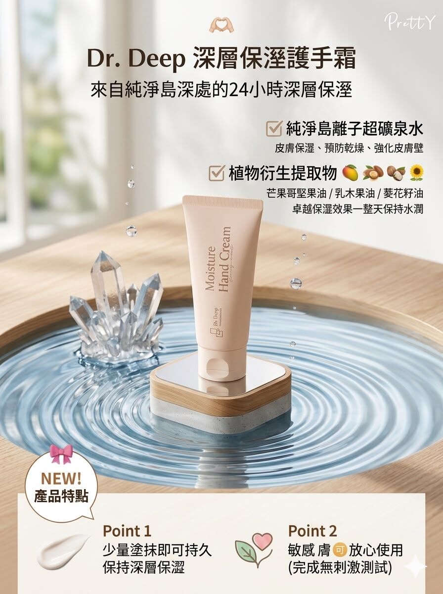 (限量5件)UC87 DR.DEEP MOISTURE HAND CREAM 50ML