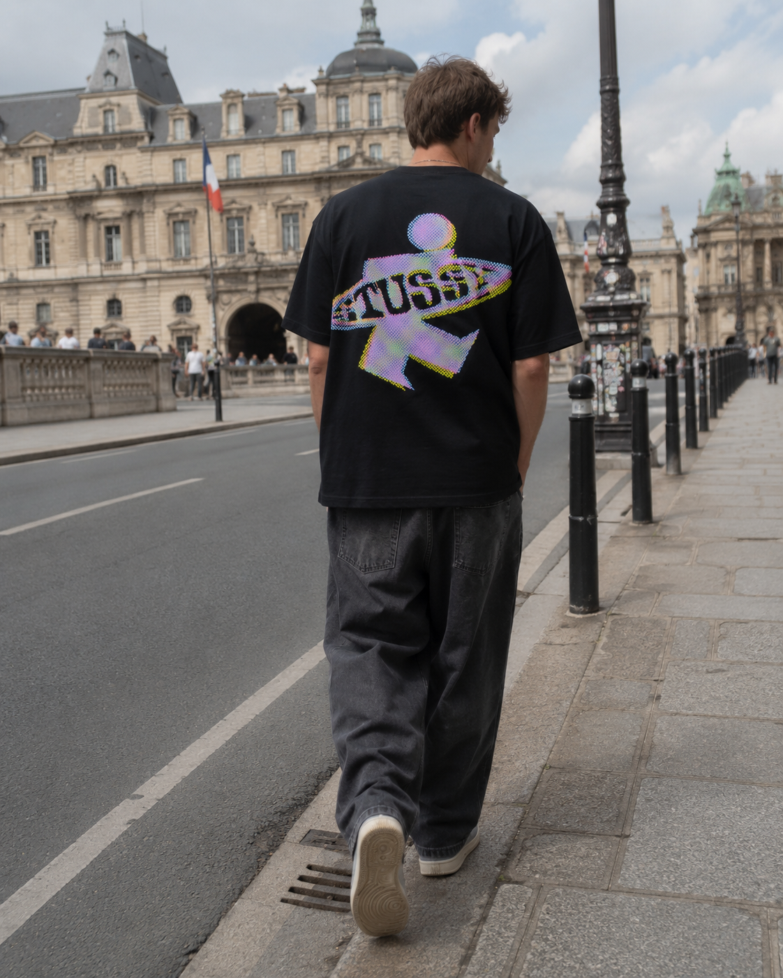 STUSSY DOT SURF PUFF PRINT TEE 彩色 像素 美式 經典 衝浪長板小人 背殺 大LOGO 短T 1905195