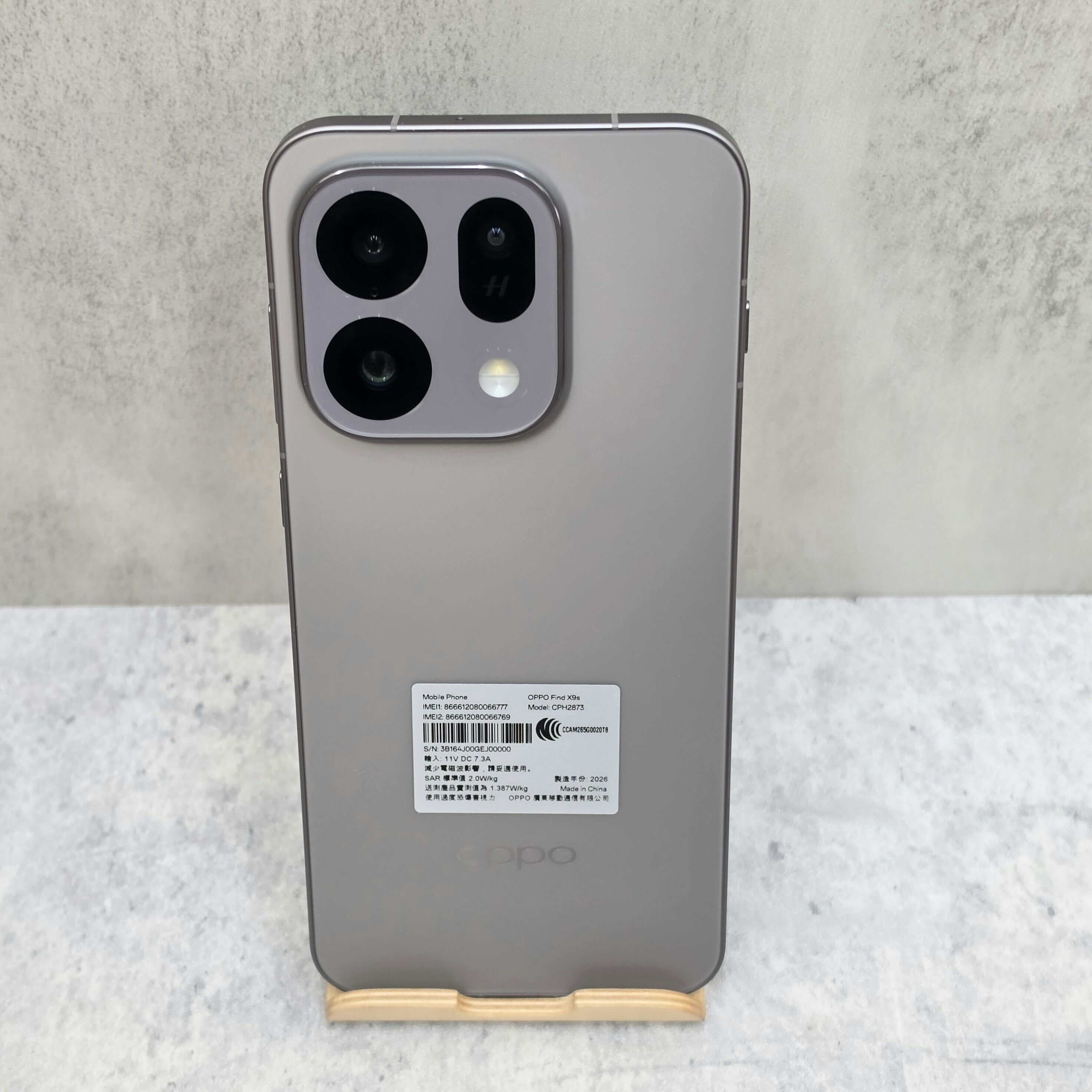 【二手安卓】OPPO Find X9s 12G+256G 沉穩鈦 原廠保固至27/05/22