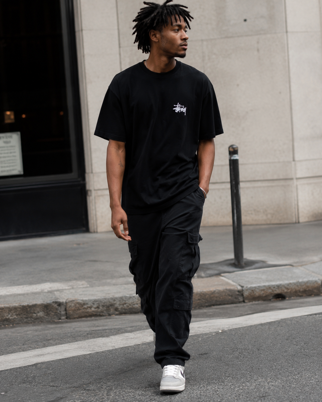 STUSSY BIG DOG STONE WASHED TEE 經典 法鬥 背殺 大LOGO 美式 短T 1905211