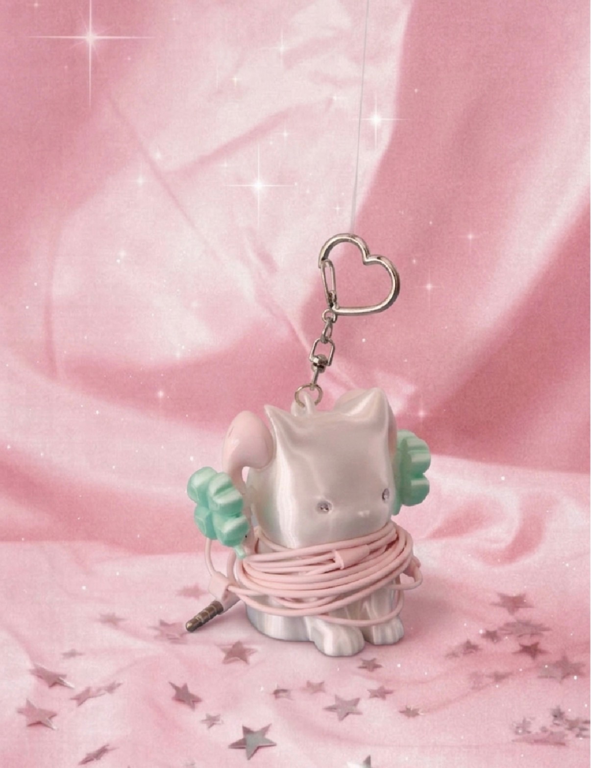 【限時優惠預訂】韓國46MONTH CAT CABLE KEYRING（2色）