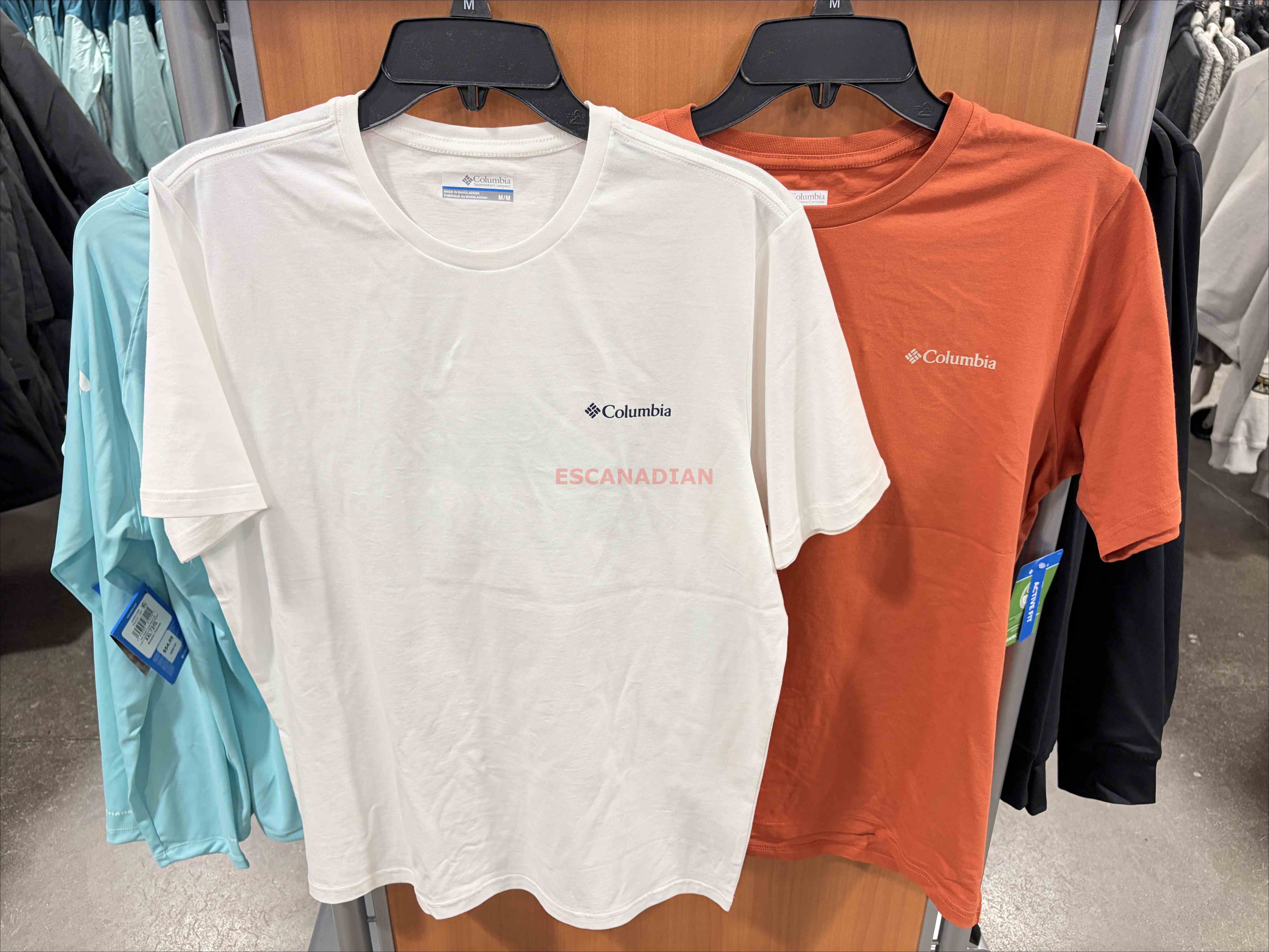 Columbia  男大人 有機棉 正反 風景山脈  短TEE (2色)