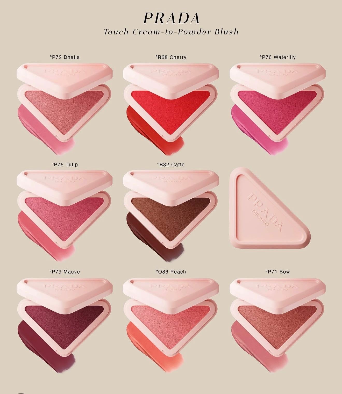 預 購 產 品｜Prada Touch Cream-to-Powder Blush 柔霧多用胭脂膏 3.5g