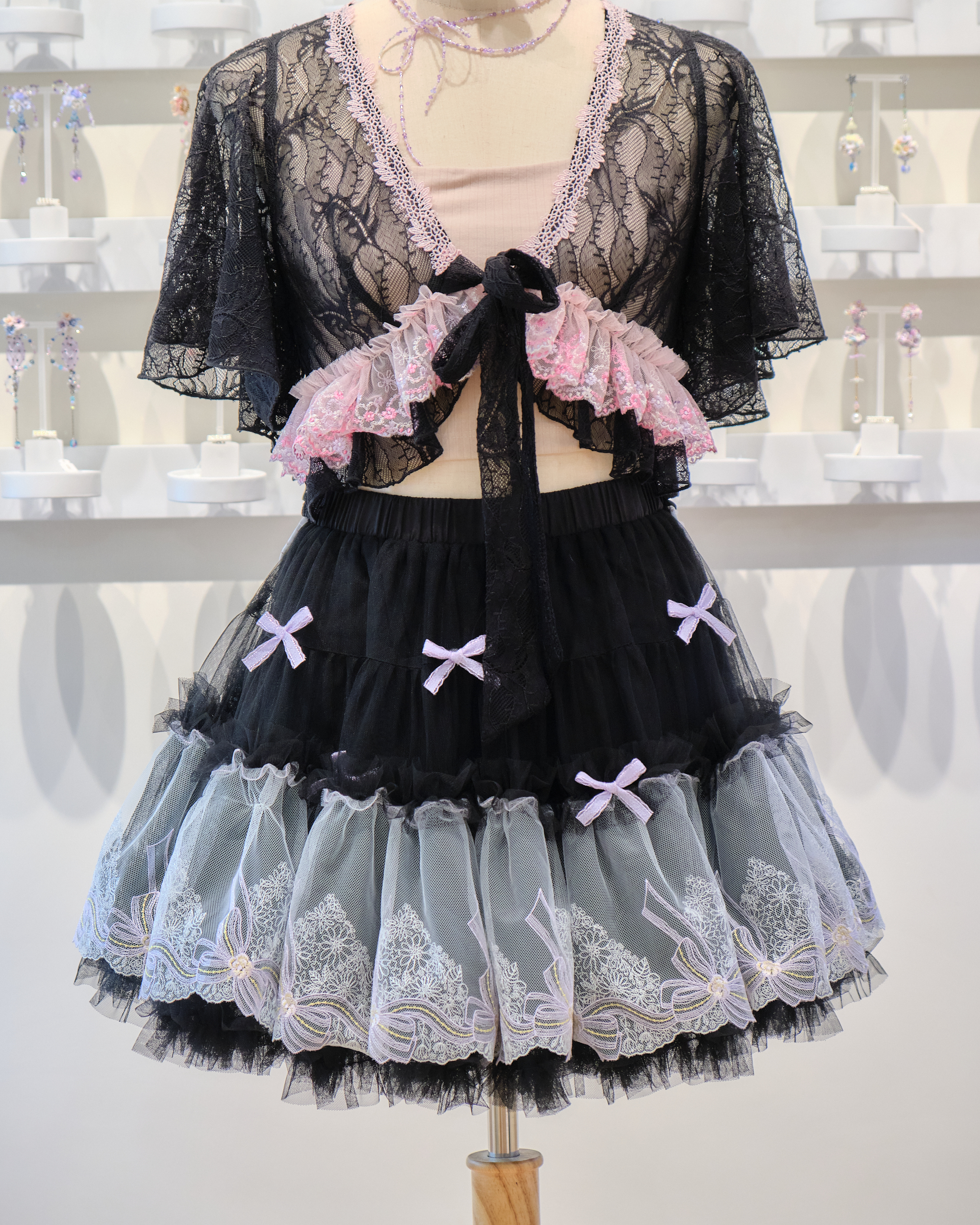 13701 Dramatic Back Bow Two-way Tutu Skirt