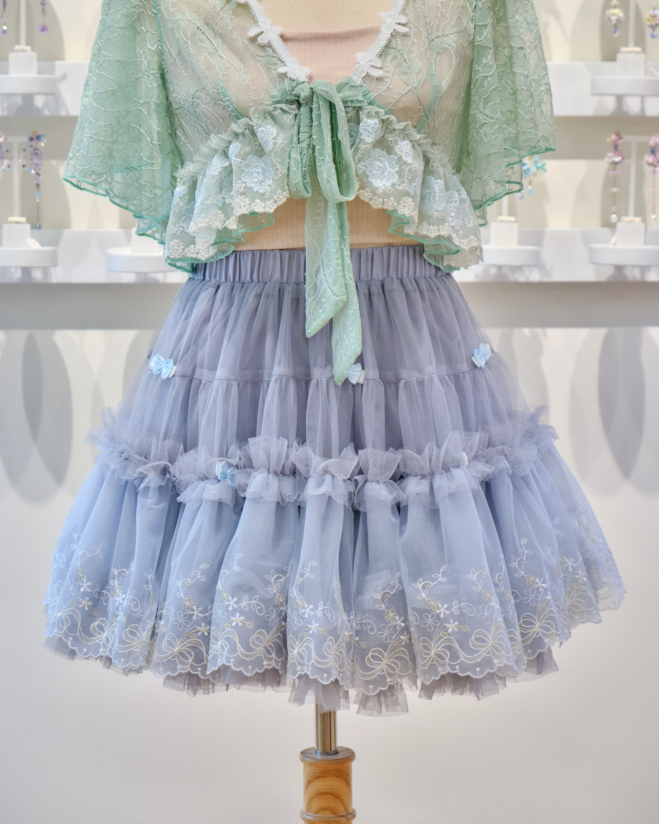 13699 Dramatic Back Bow Two-way Tutu Skirt