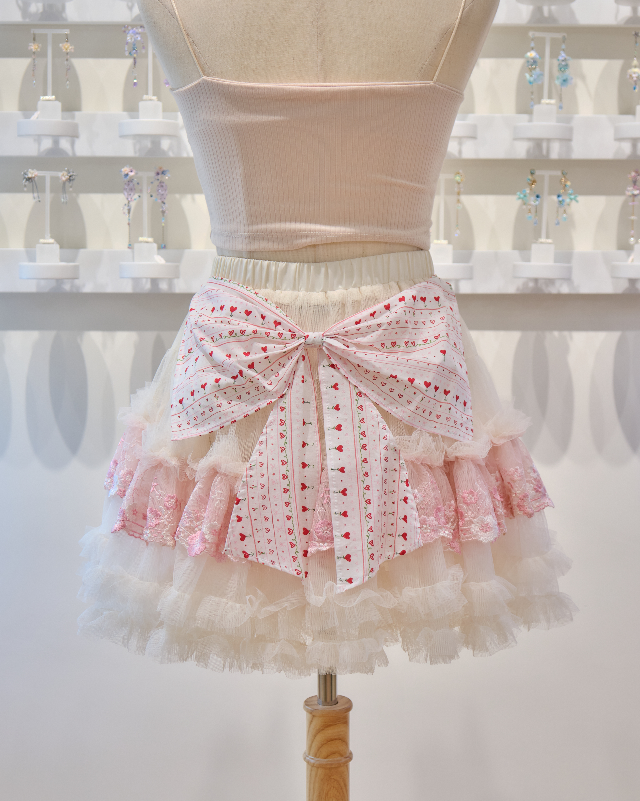 13697 Dramatic Back Bow Two-way Tutu Skirt