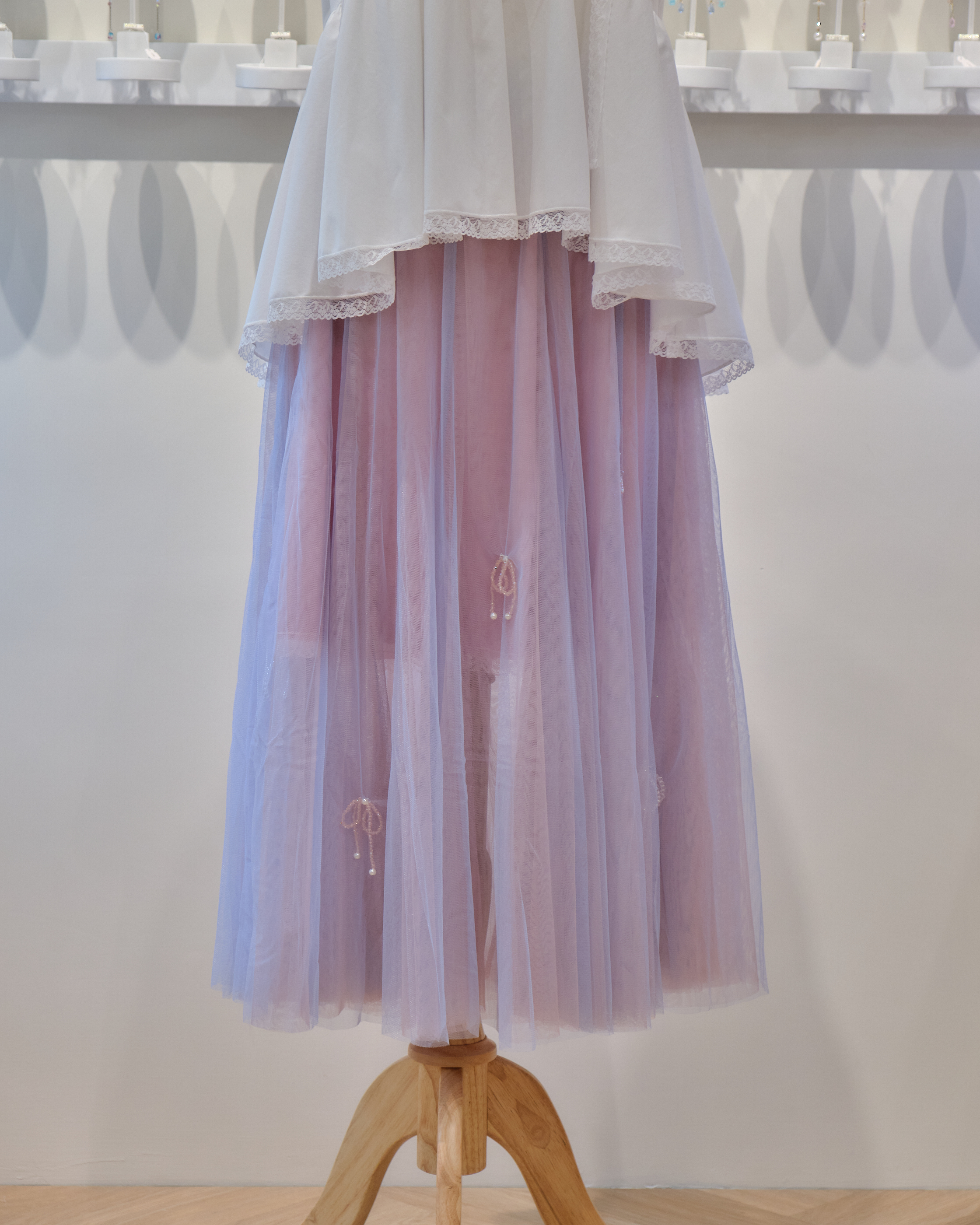 13691 Whisper Tulle Tiered Skirt