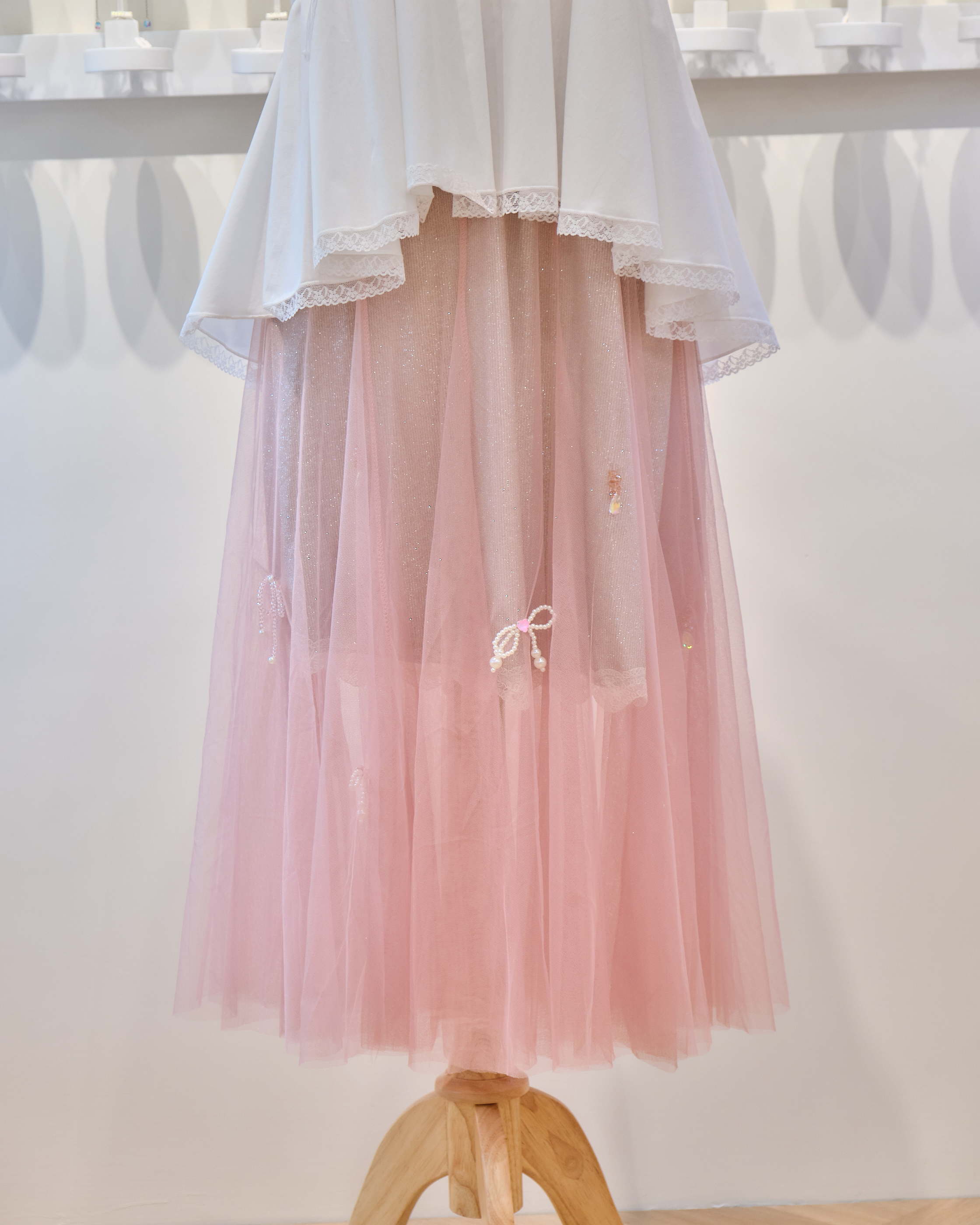 13690 Whisper Tulle Tiered Skirt