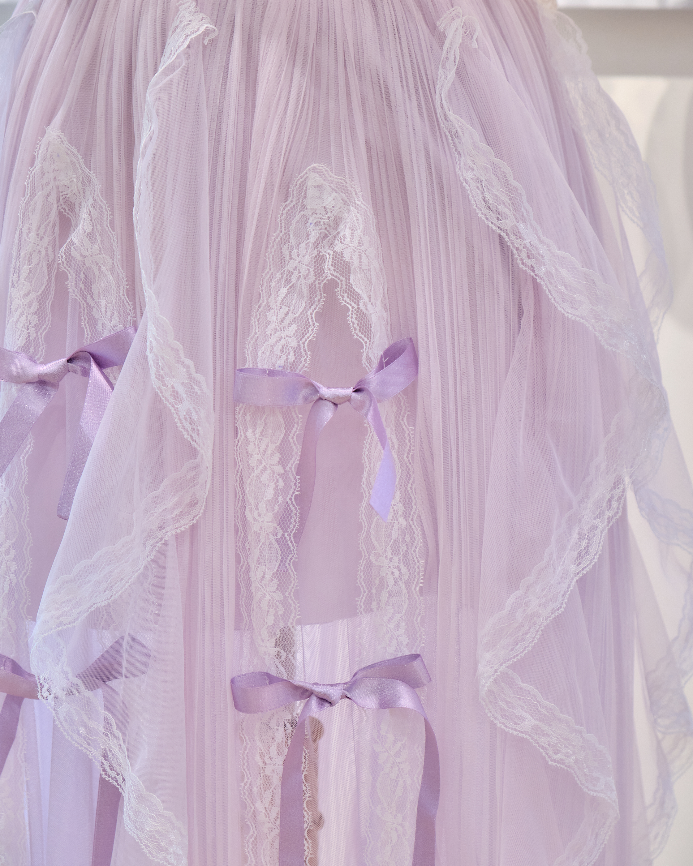 13686 Whisper Tulle Tiered Skirt