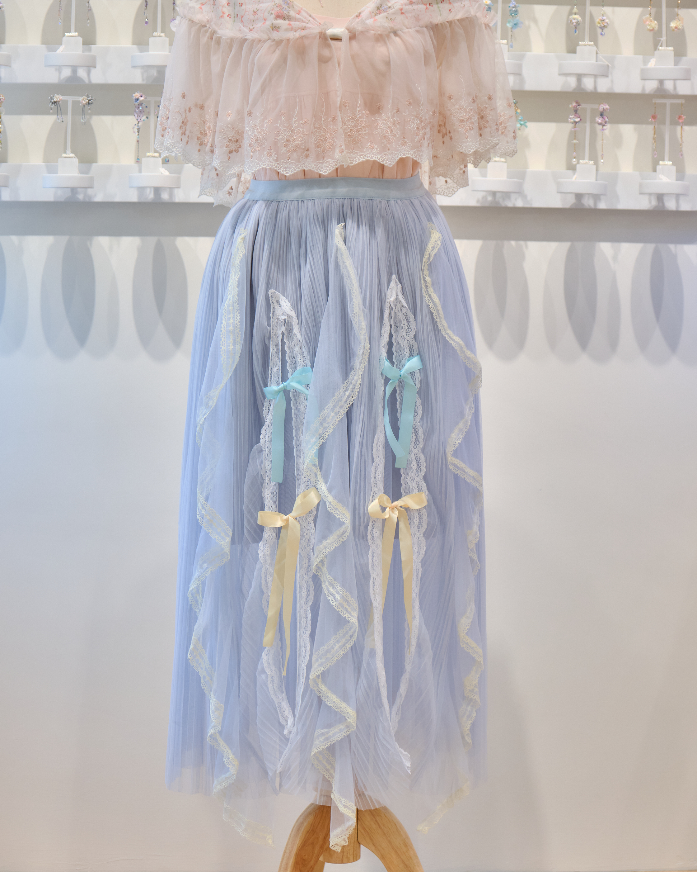 13685 Whisper Tulle Tiered Skirt