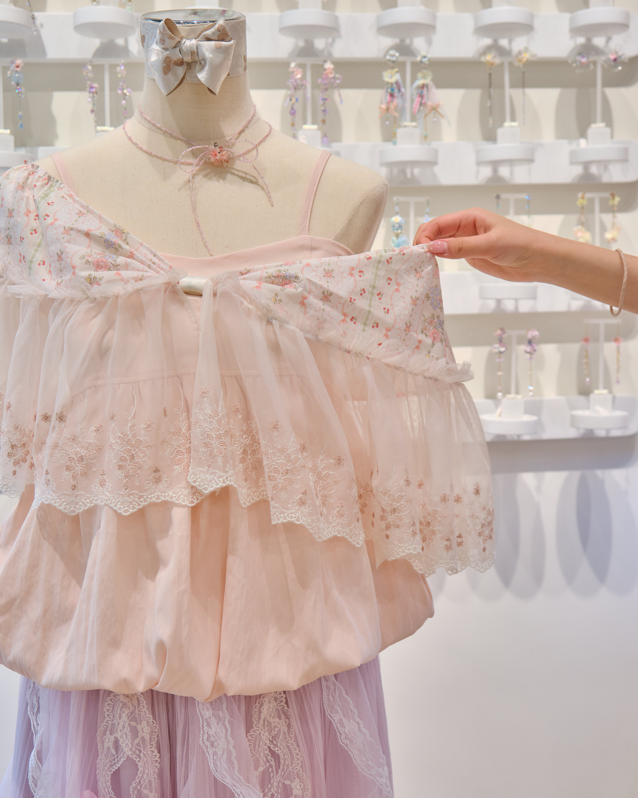 13683 Coquette Ruffle Bow Top