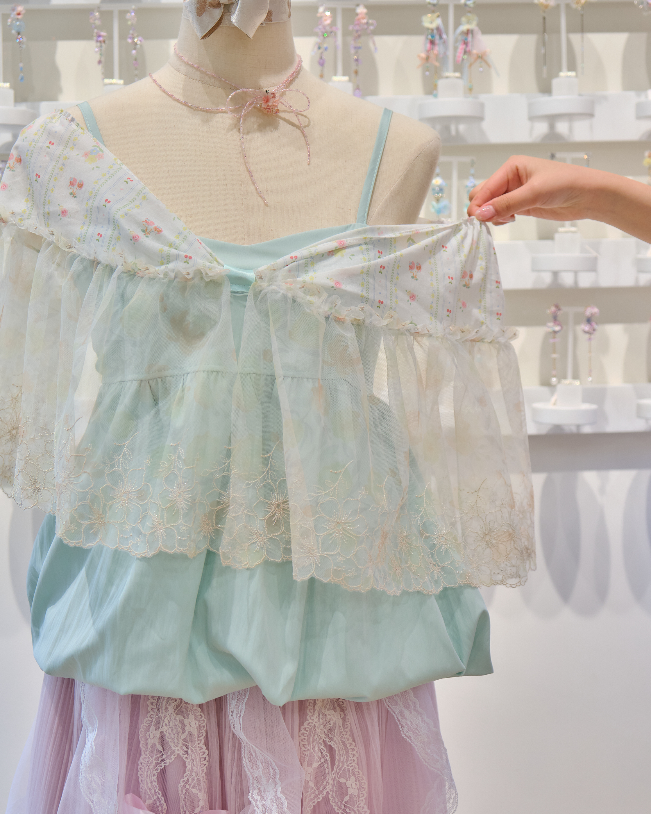 13682 Coquette Ruffle Bow Top