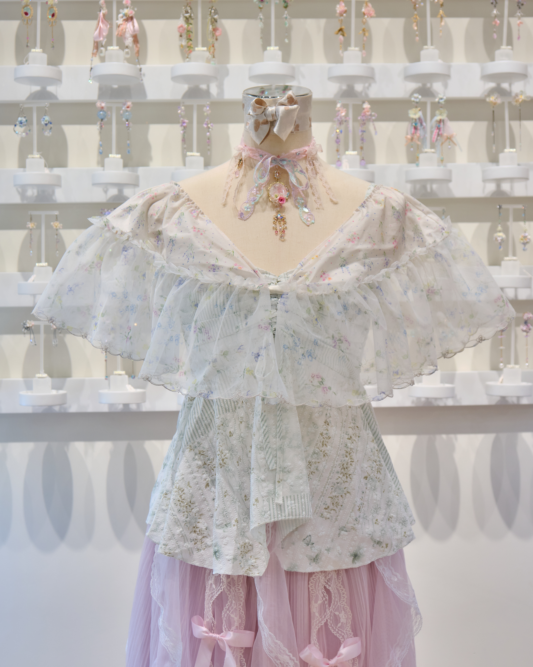 13679 Coquette Ruffle Bow Top