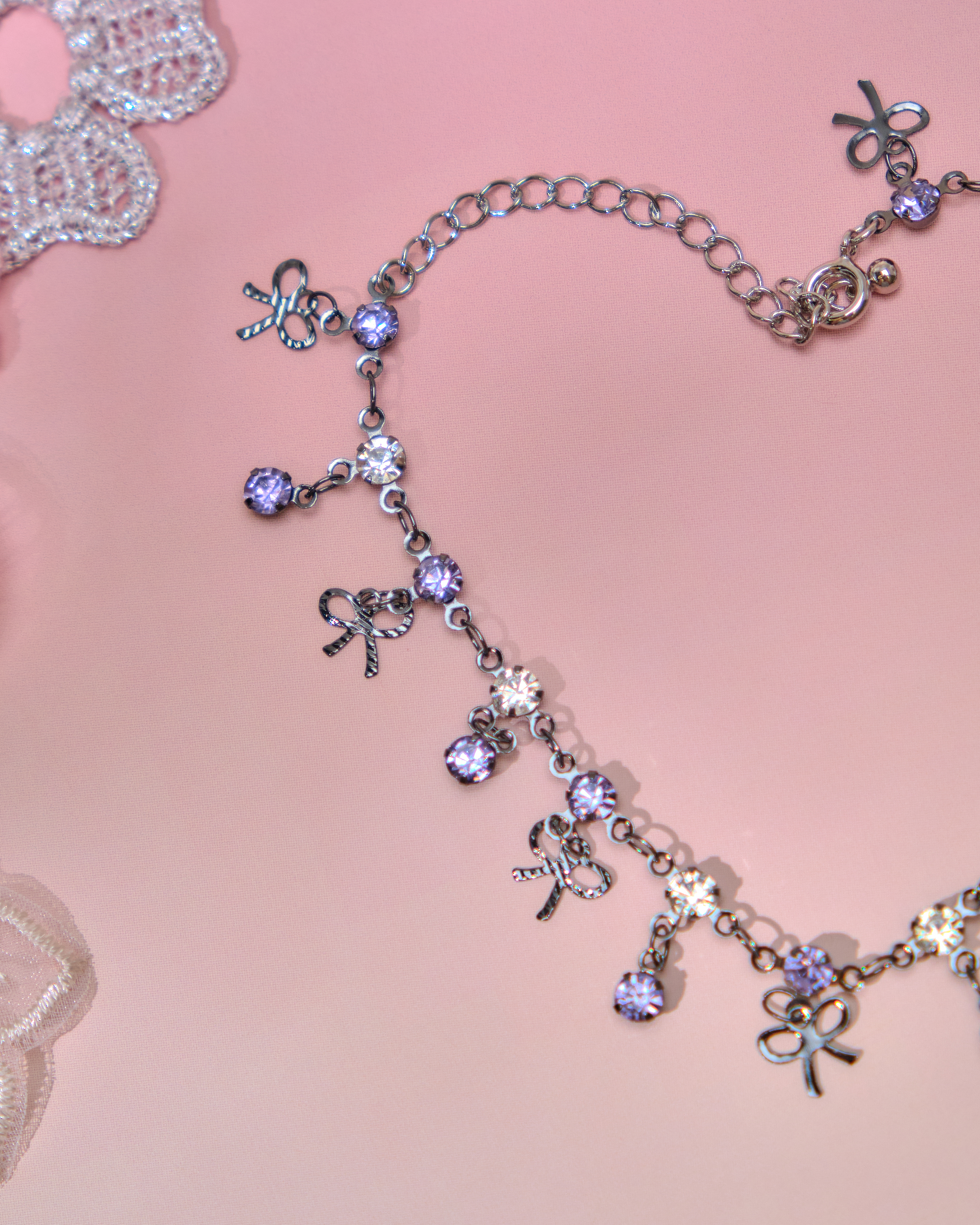 13668 Summer Rainbow Pebbles Anklets