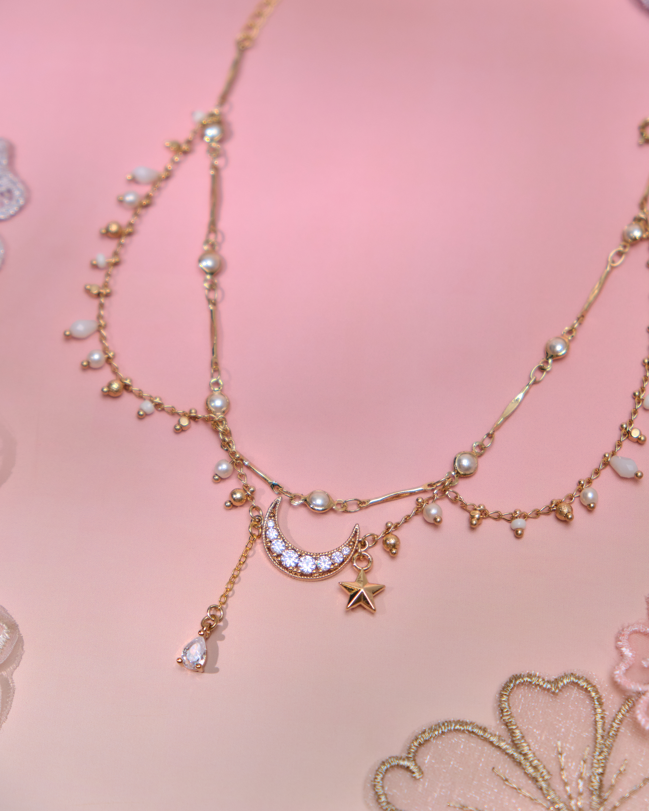 13667 Summer Rainbow Pebbles Anklets