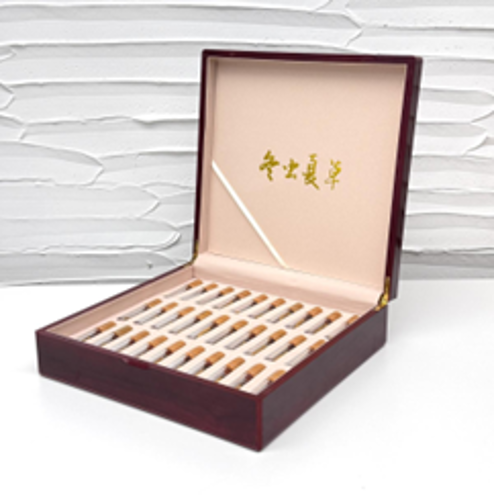 BG007 西藏AA級正品西藏野生冬蟲草 30條/木禮盒 (10g), 送2g波斯藏紅花
