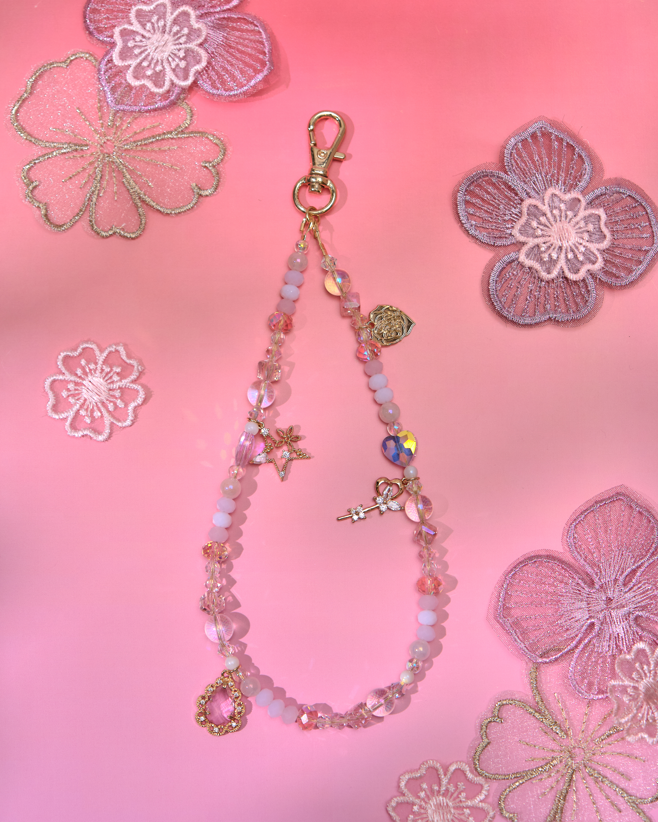 13658 Vibrant Dream Beaded Phone Strap
