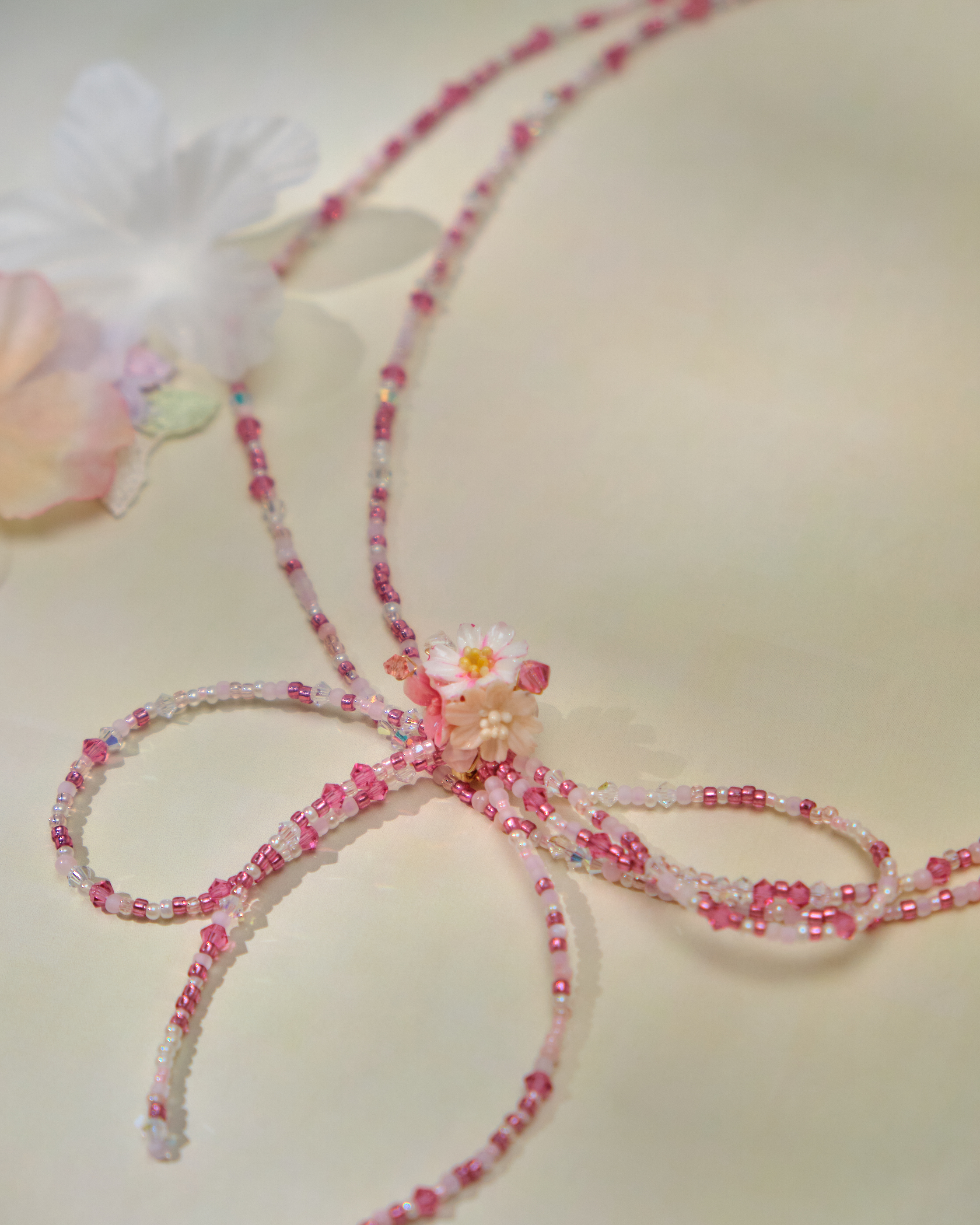 13650 Romantic Twinkly Bow 2-way Necklace