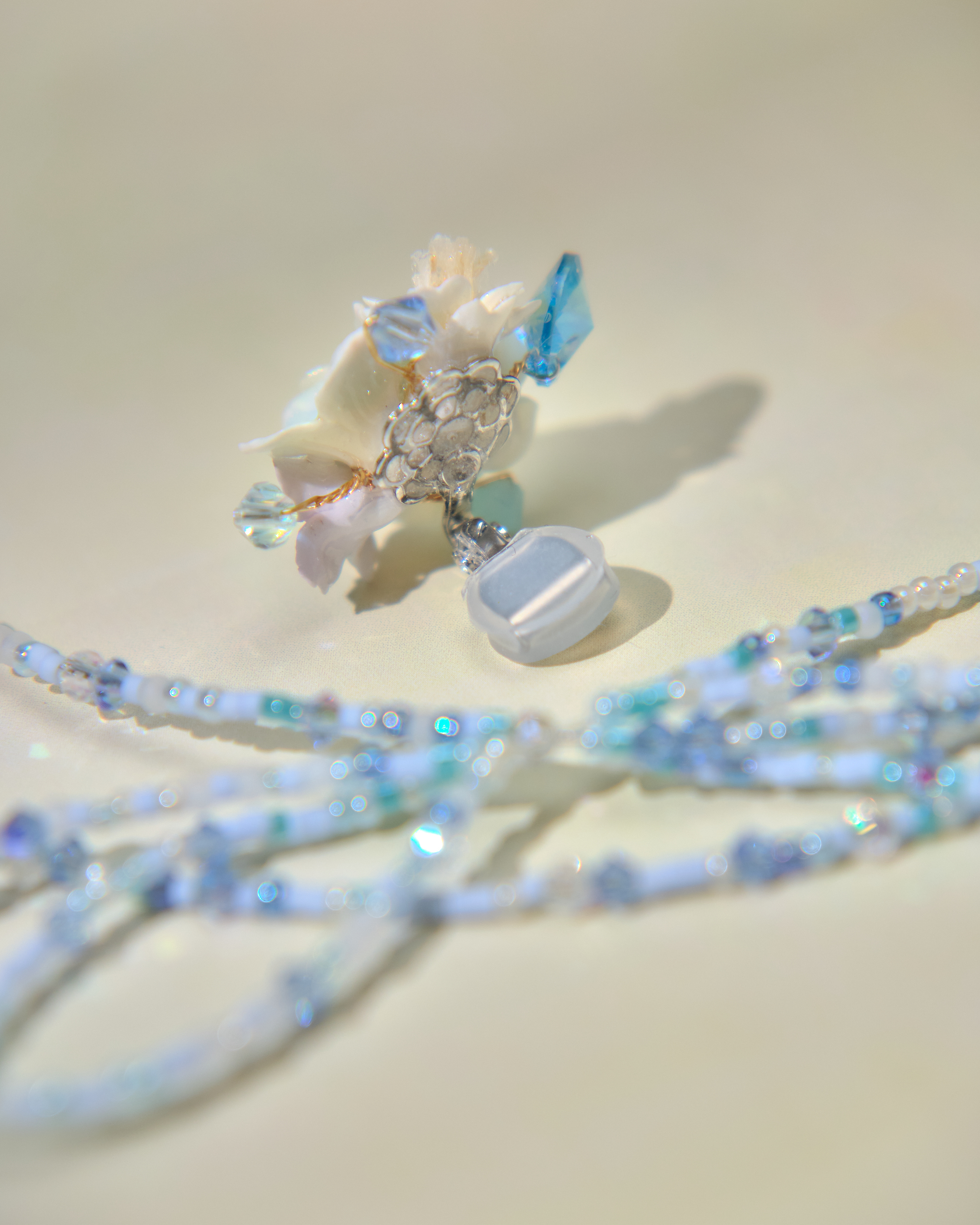 13648 Romantic Twinkly Bow 2-way Necklace
