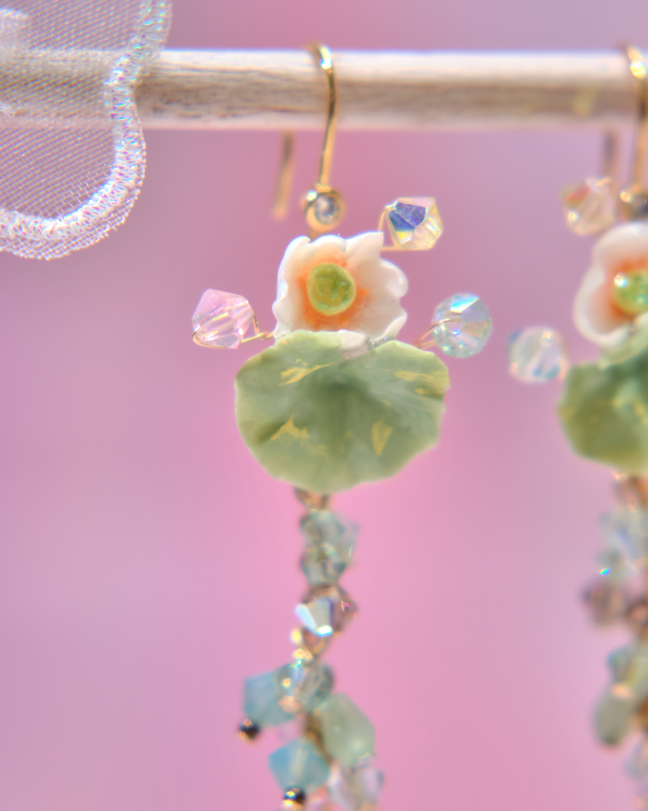 13647 Floral Cascade Dangle Earrings